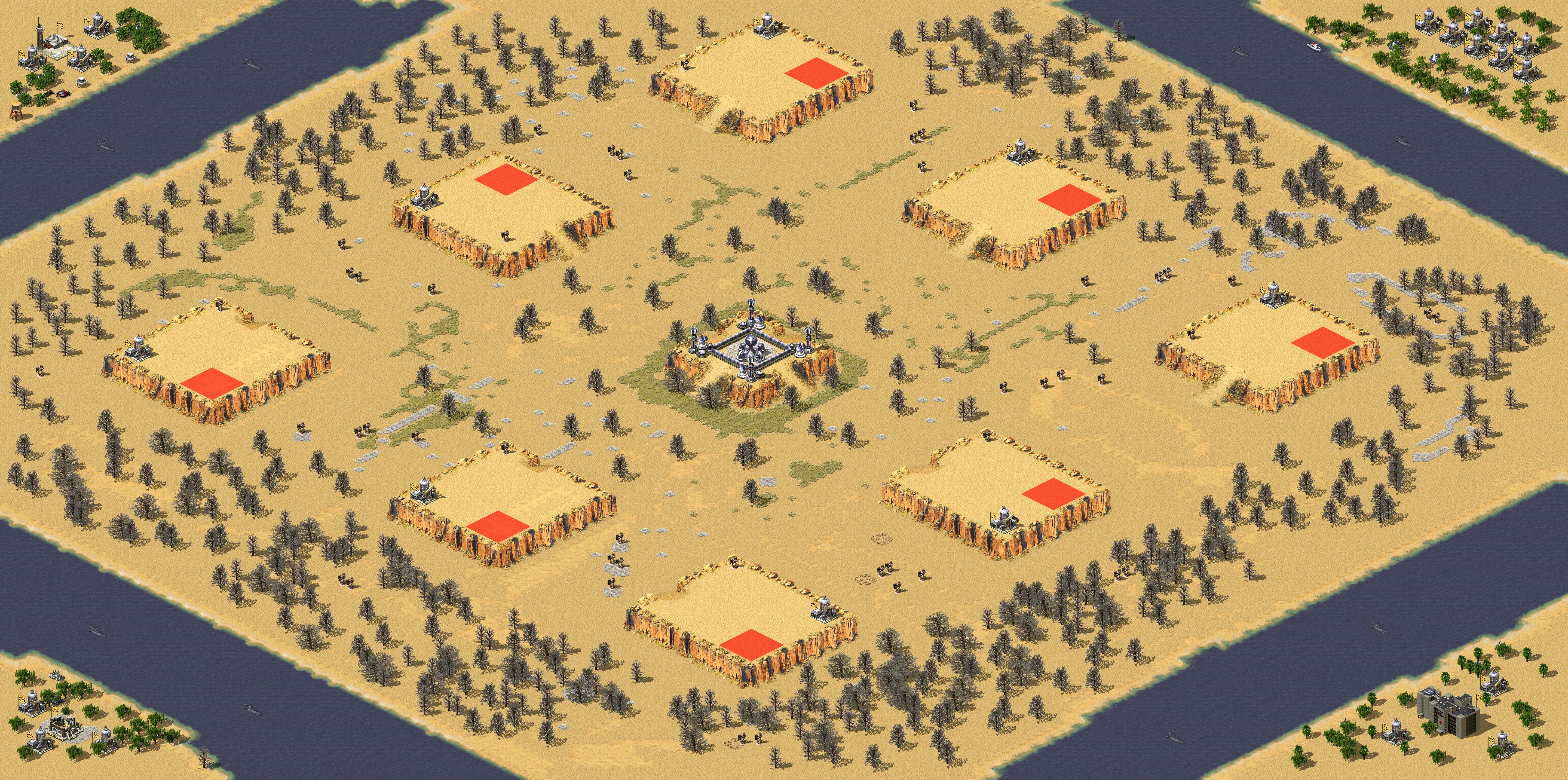 Rendered map: Large Desert