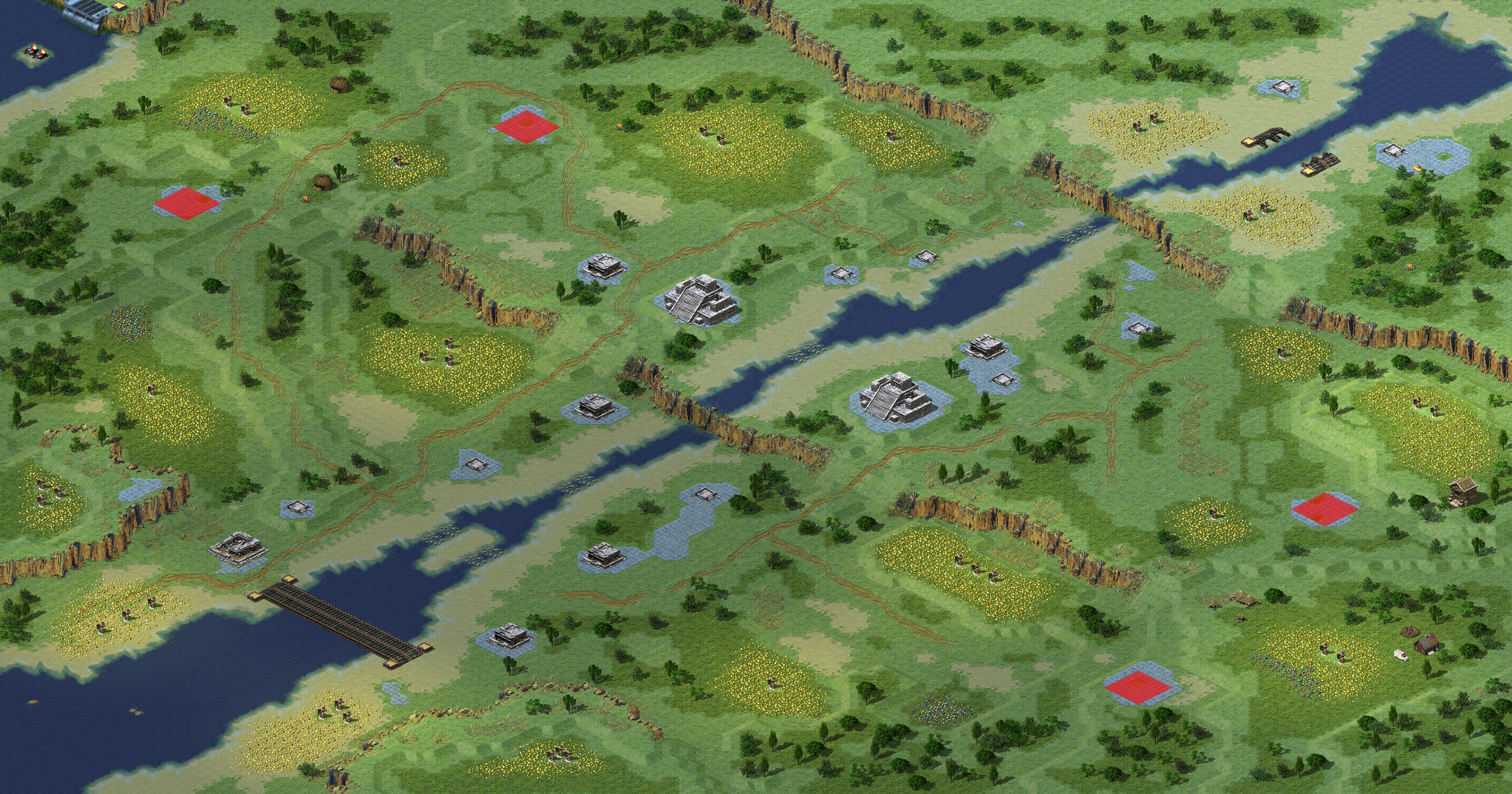 Rendered map: 原版增益-遗迹河22