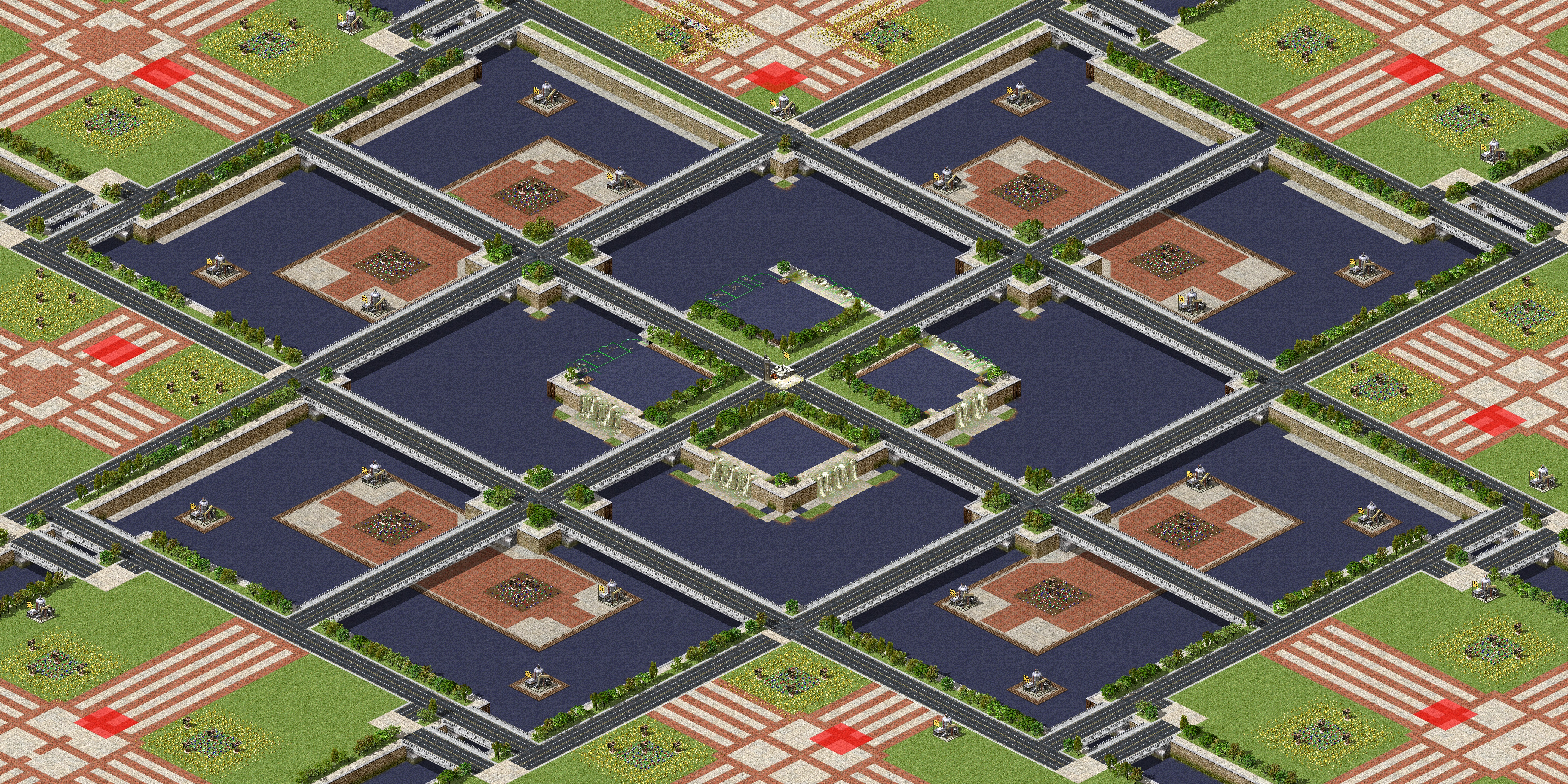 Rendered map: Lay of the lands