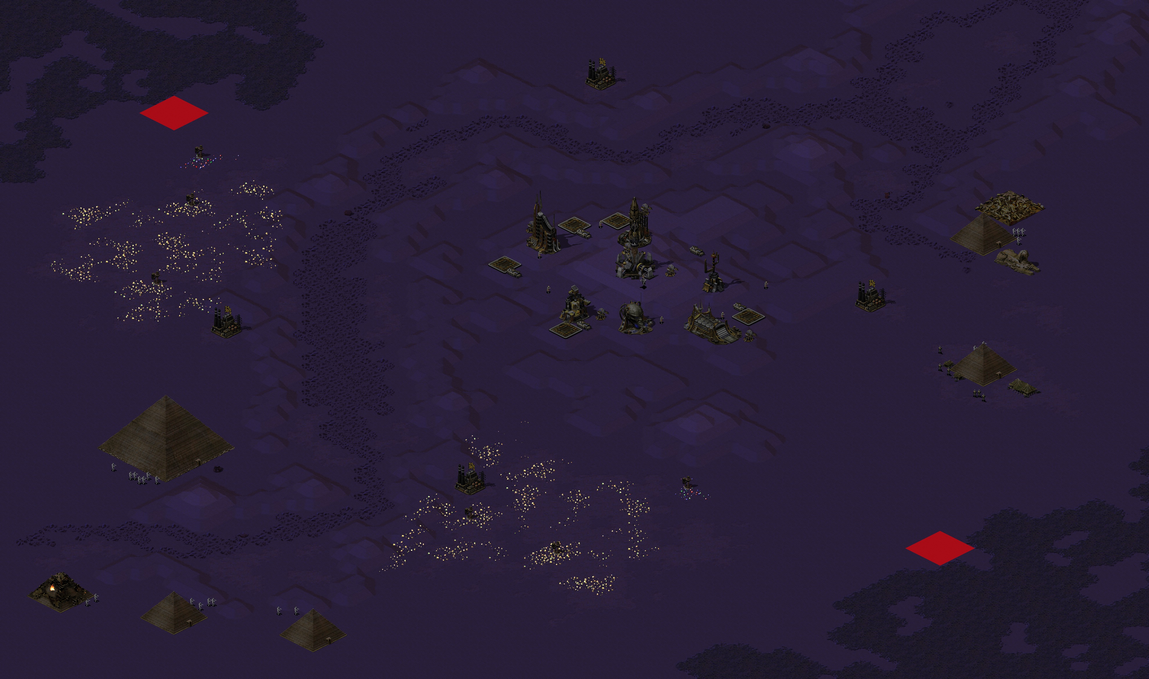 Rendered map: Valley of the kings - West