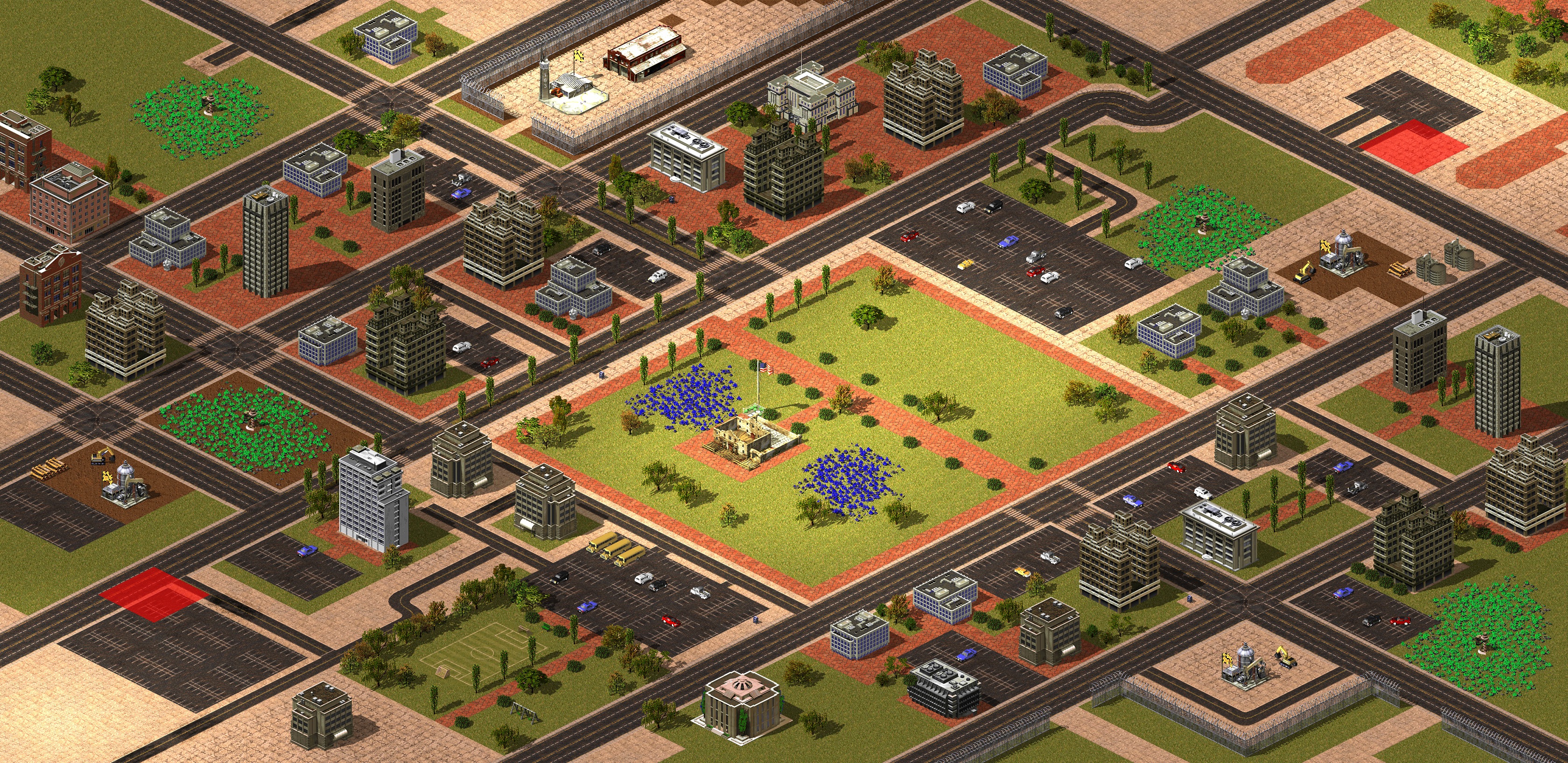 Rendered map: (2) The Alamo