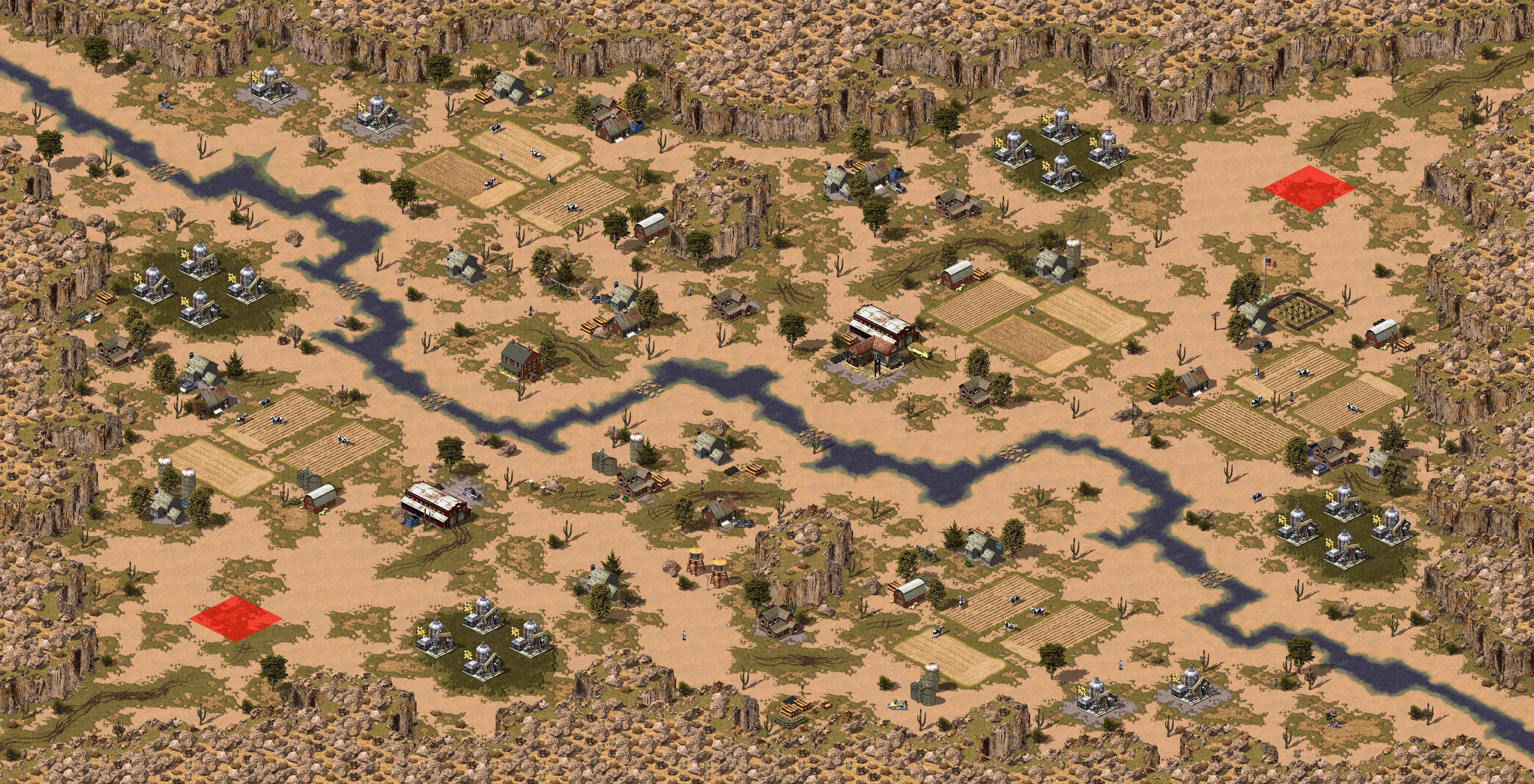 Rendered map: Dustbowl (Megawealth)