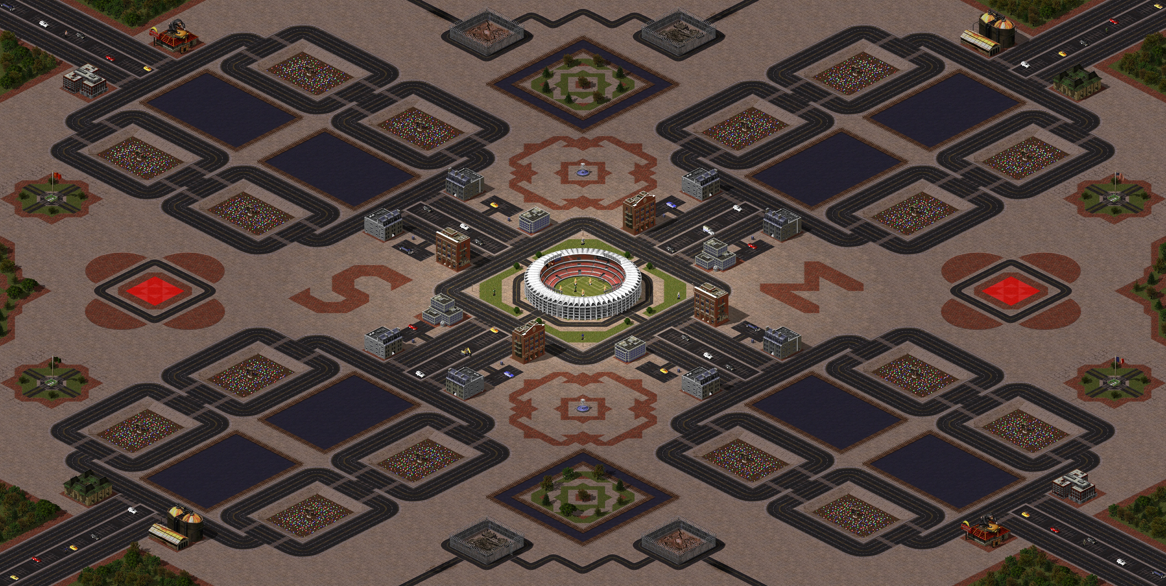 Rendered map: Malkana Stadium