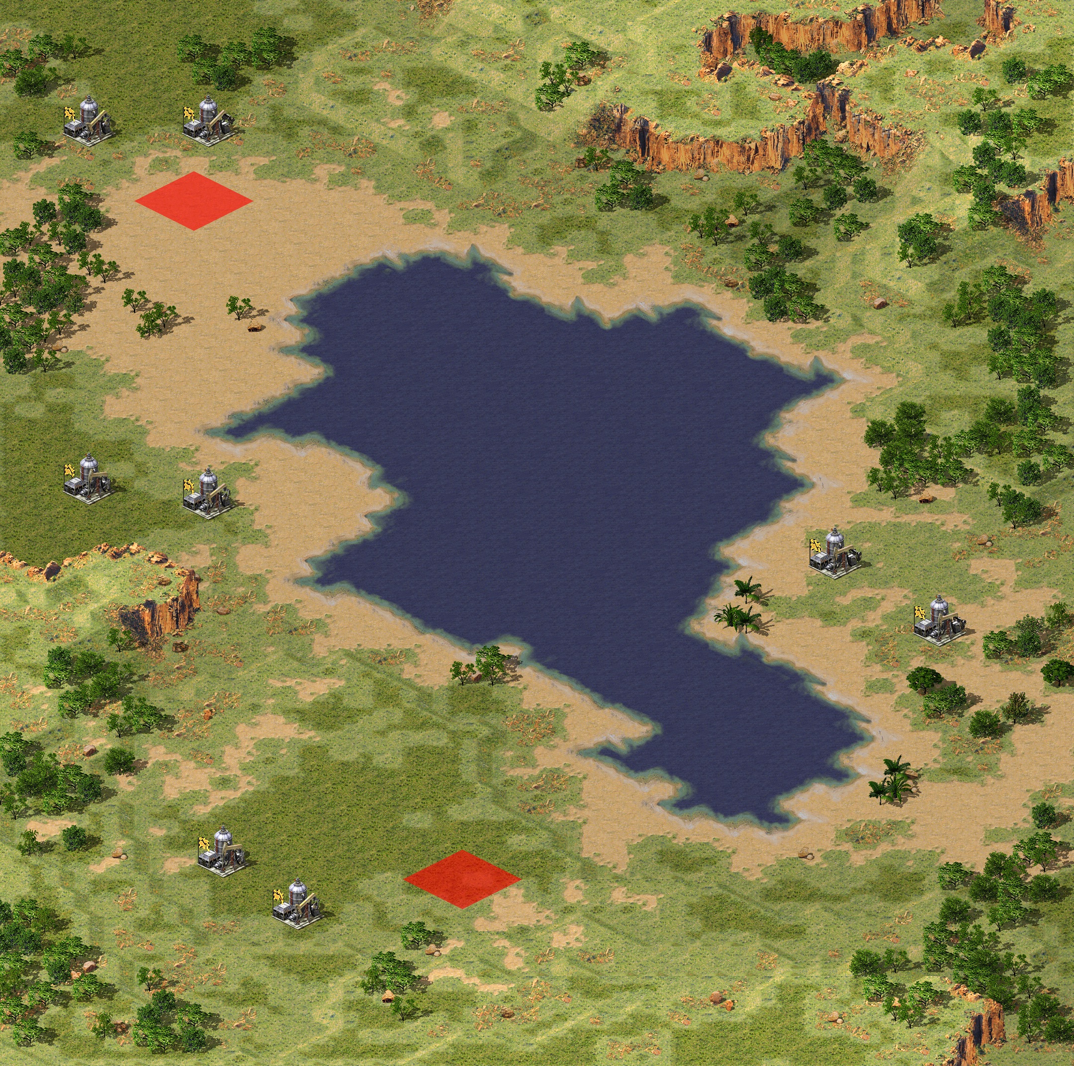 Rendered map: Little Big Lake (Megawealth)