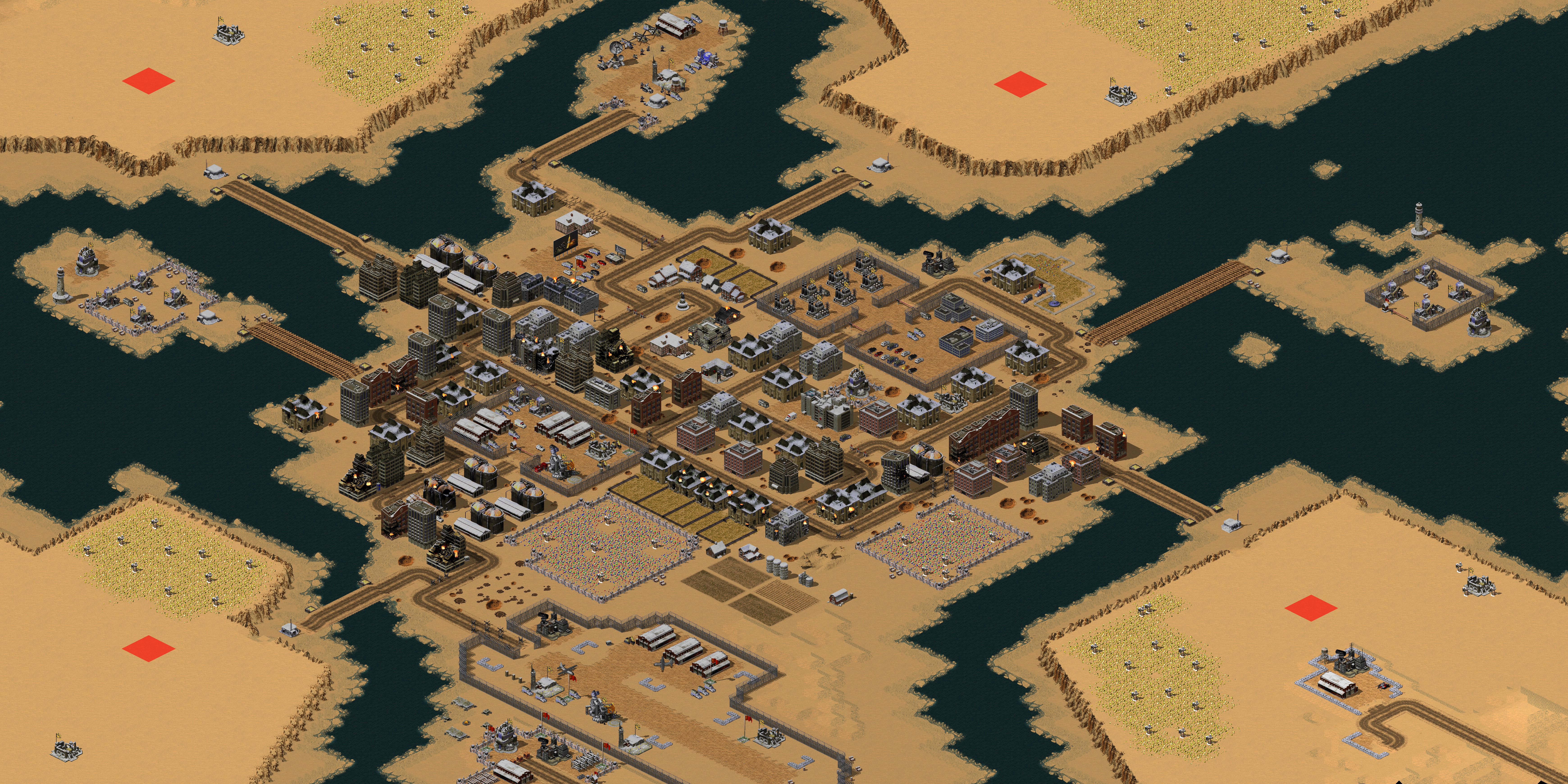 Rendered map: Red City