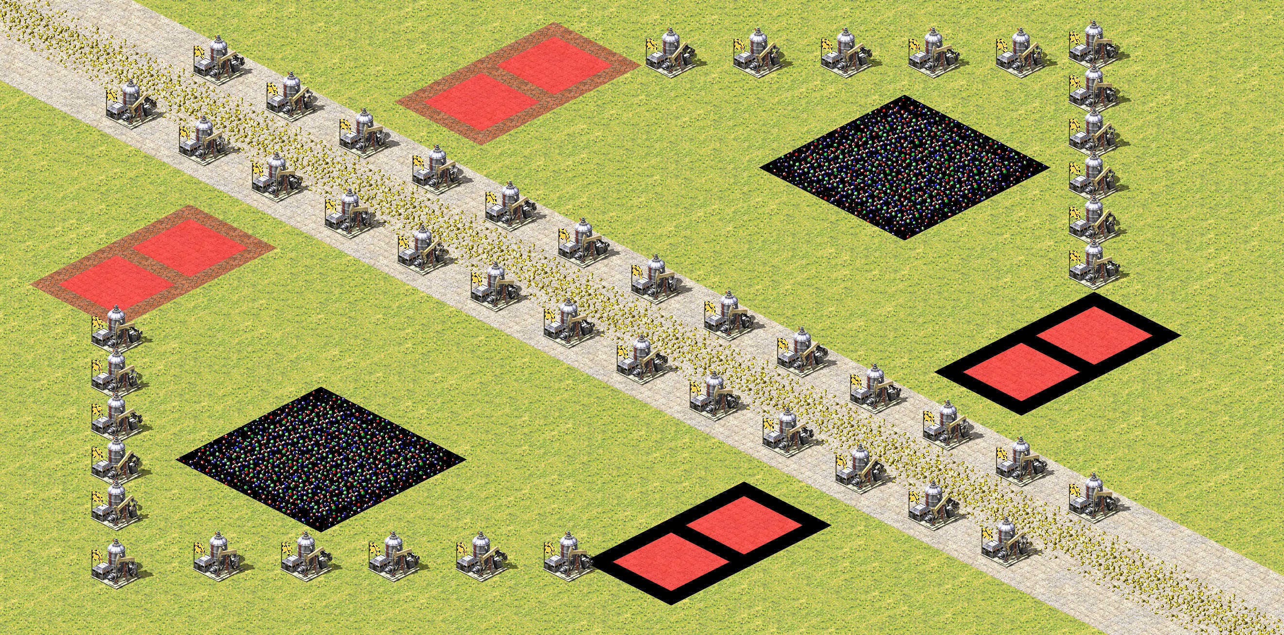 Rendered map: Oil Well Rush Four Way