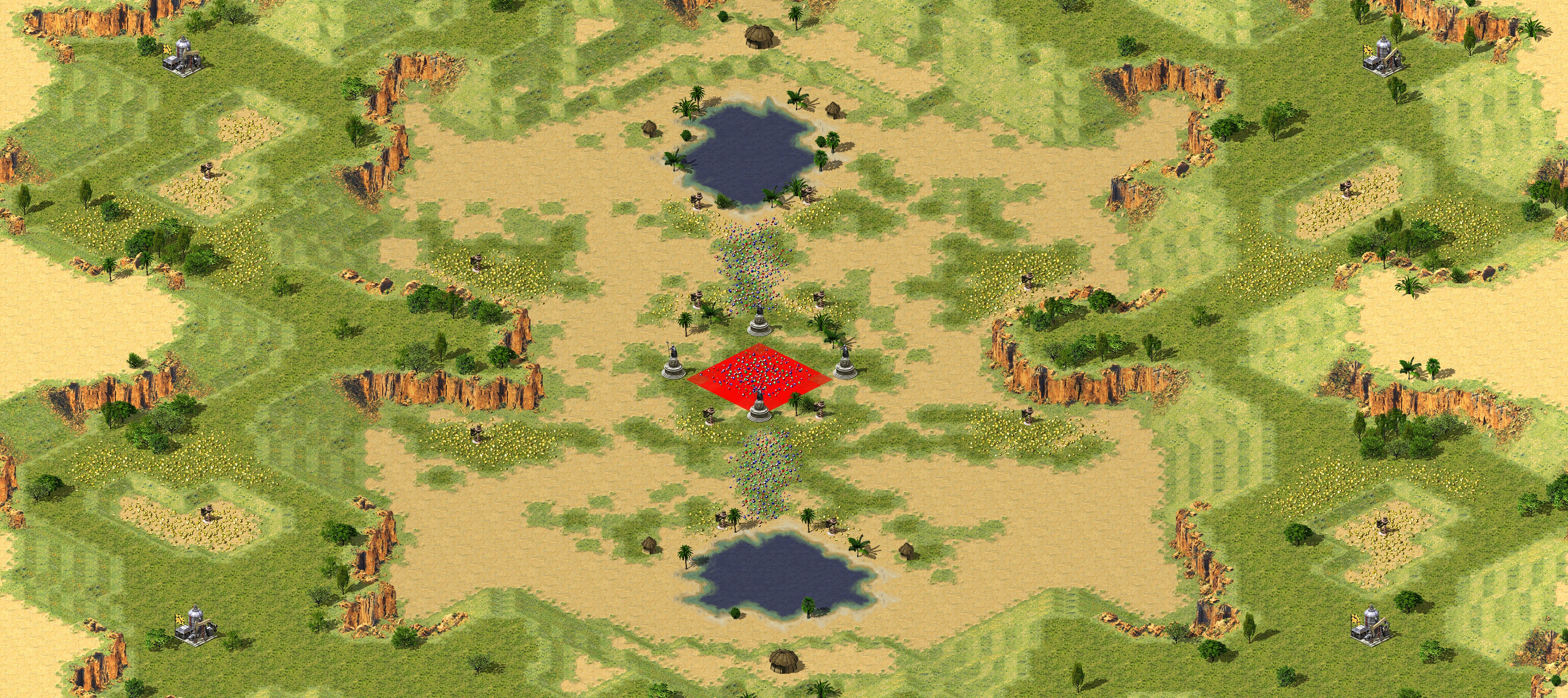 Rendered map: Oasis Gem Melee