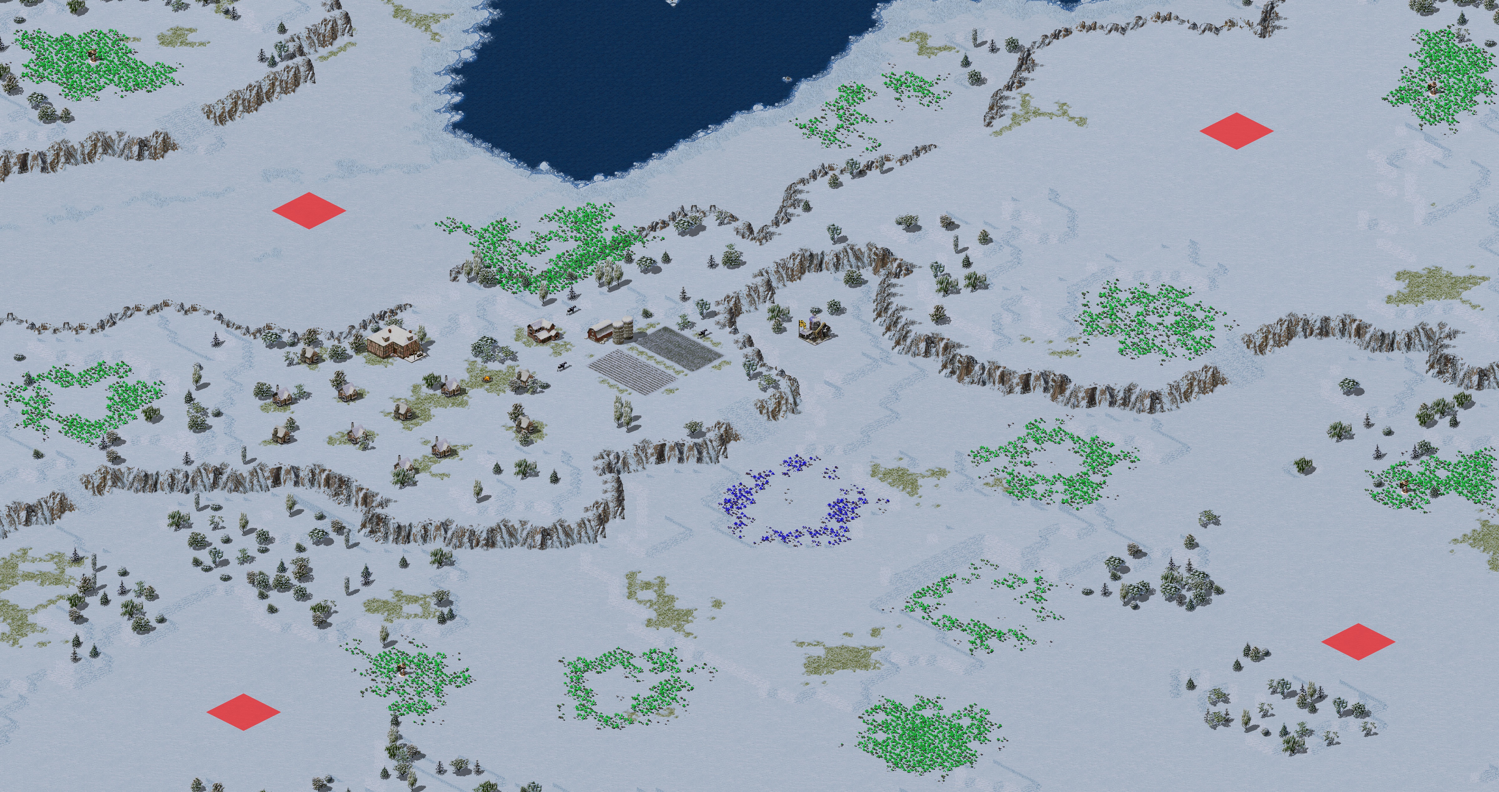 Rendered map: [RA2] Allied Campaign: European Theater - Map 3