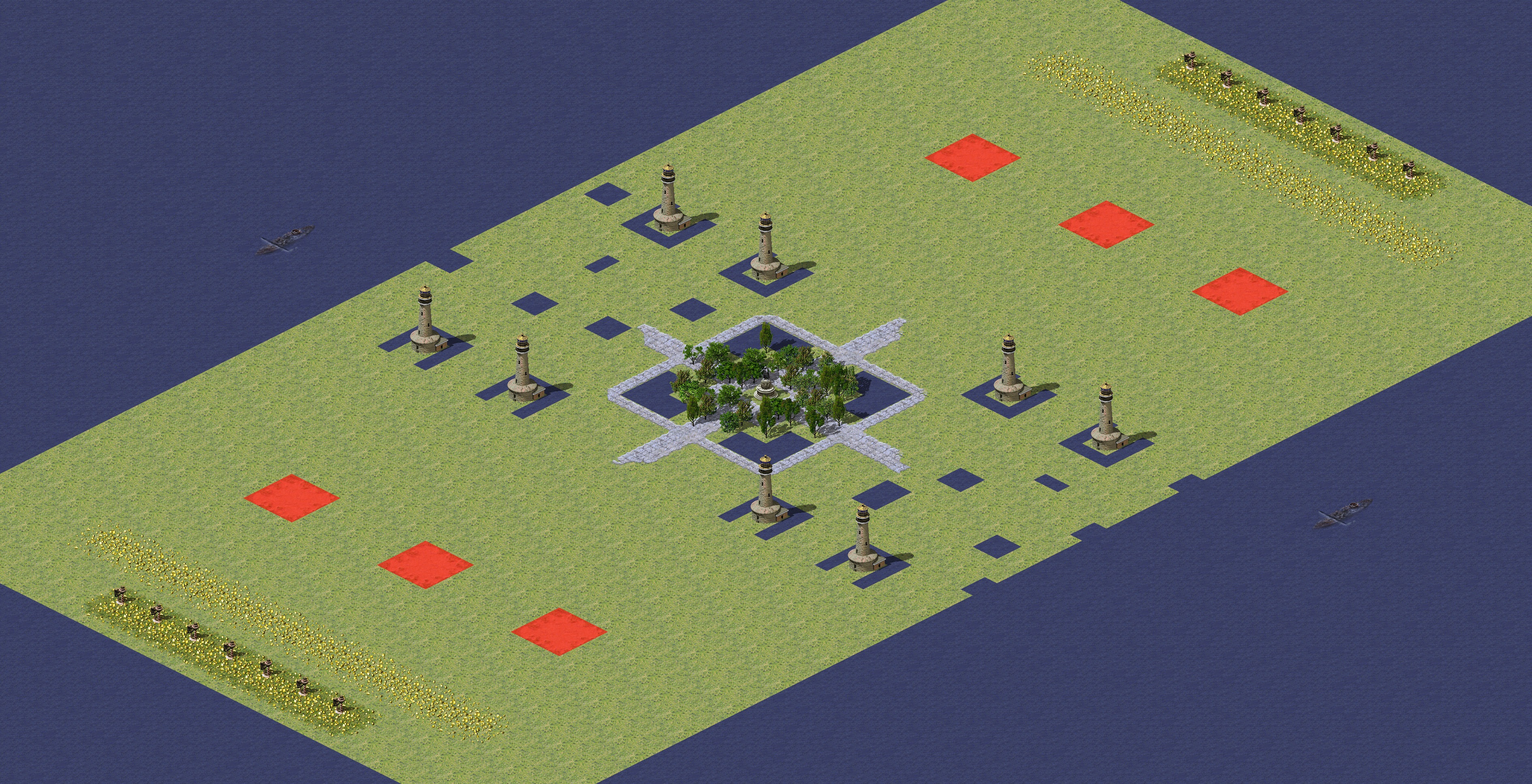Rendered map: Isolated Duel 3v3