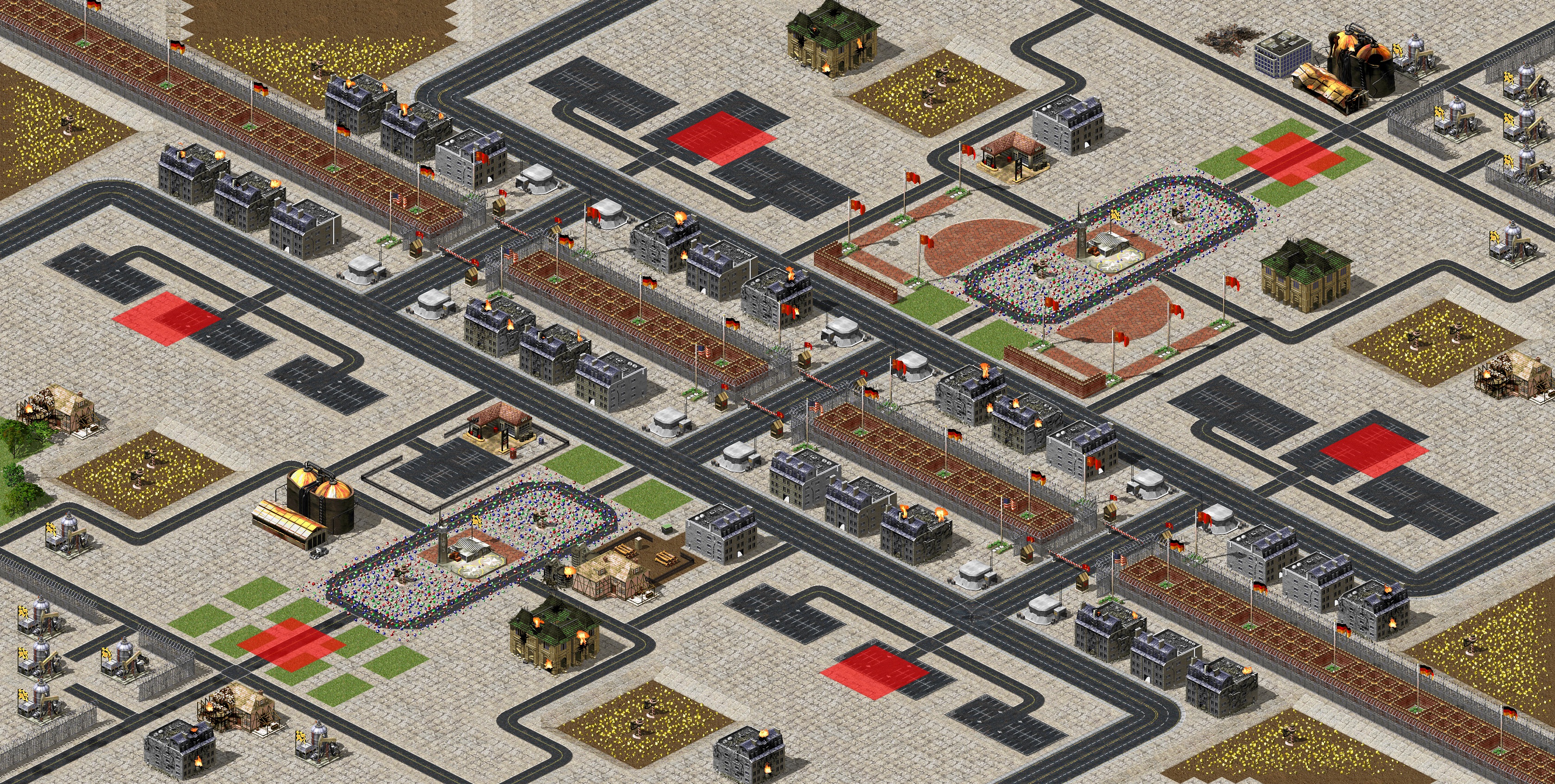 Rendered map: Siege of Cities 3v3