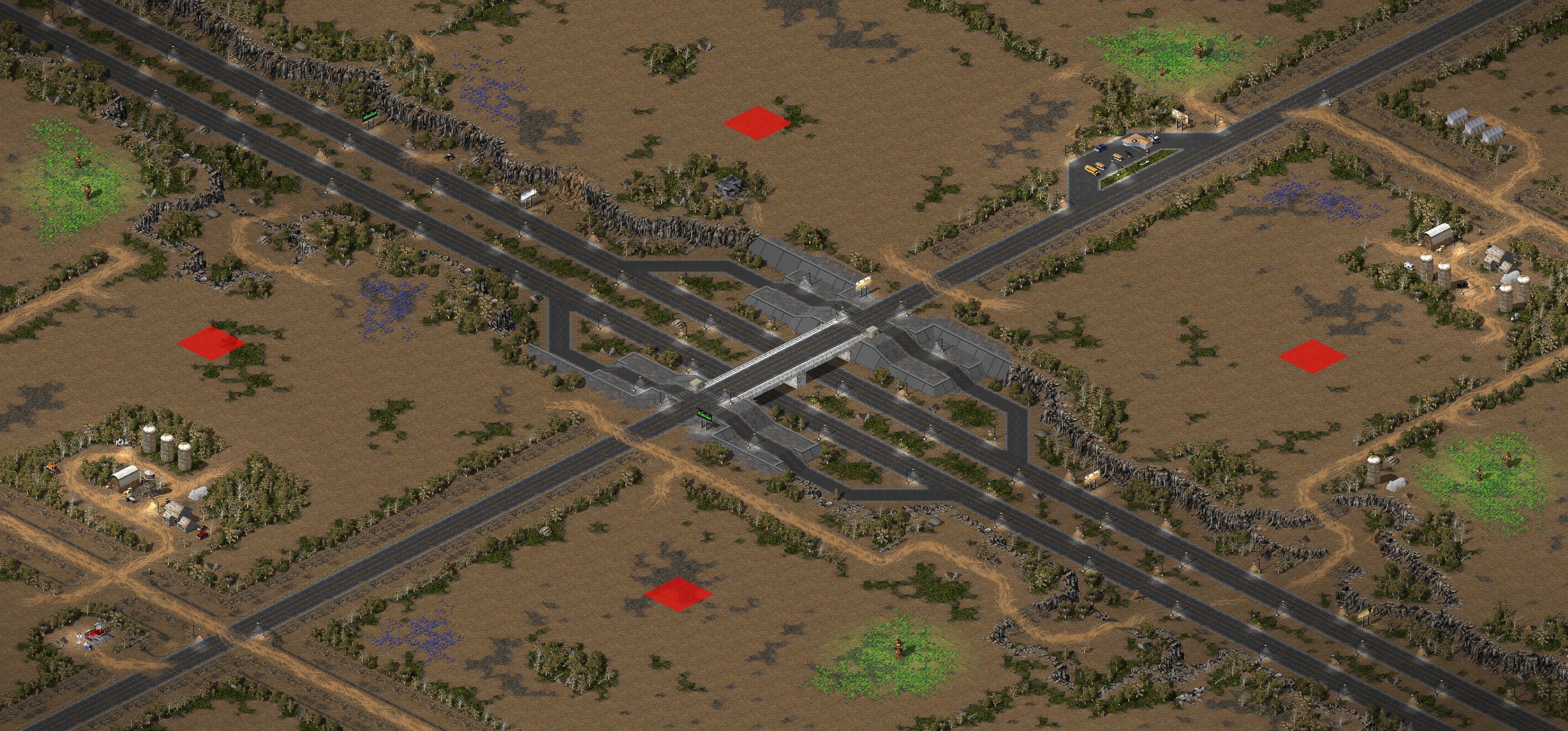 Rendered map: highway 16