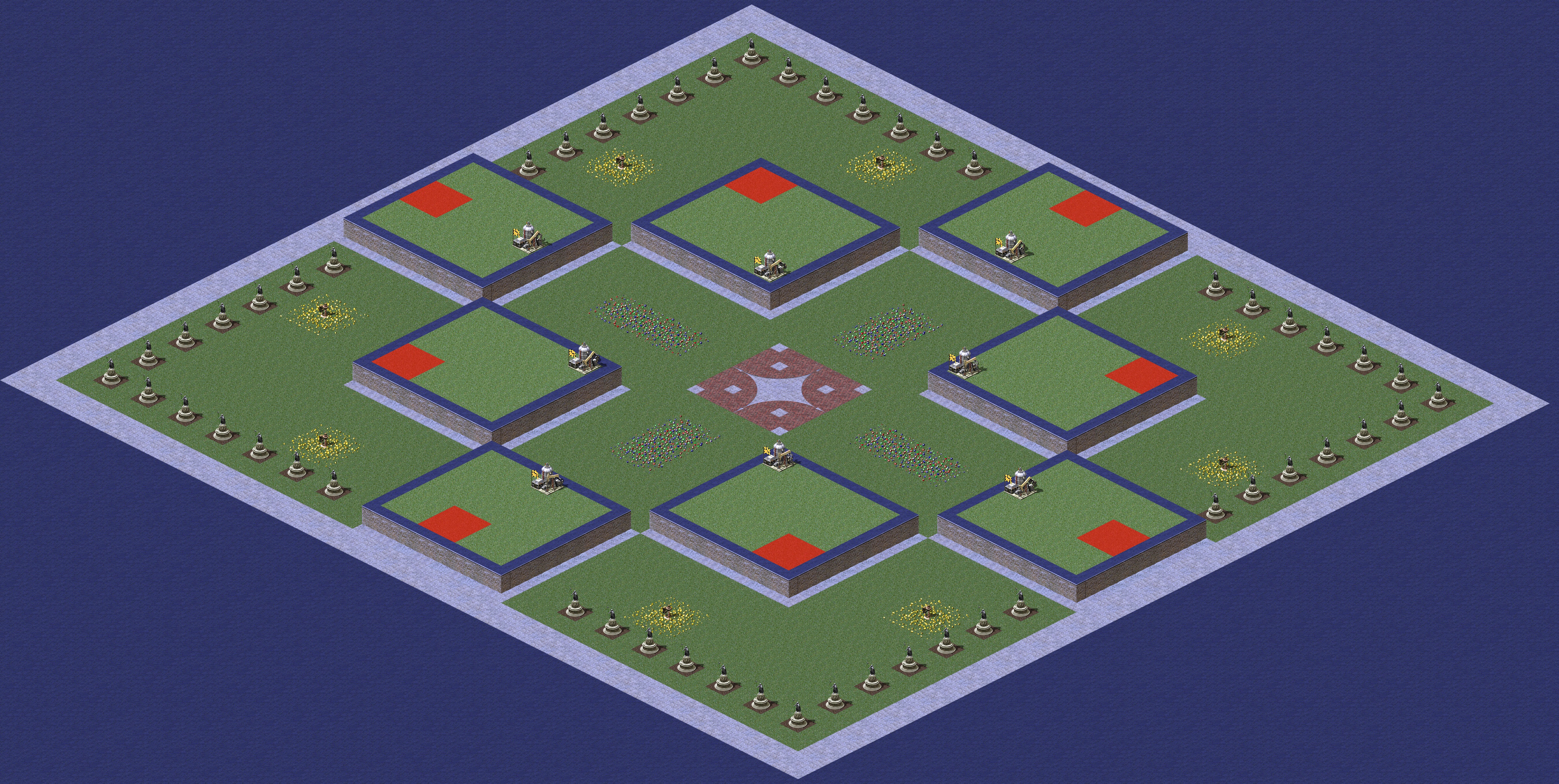 Rendered map: One Block Per Player