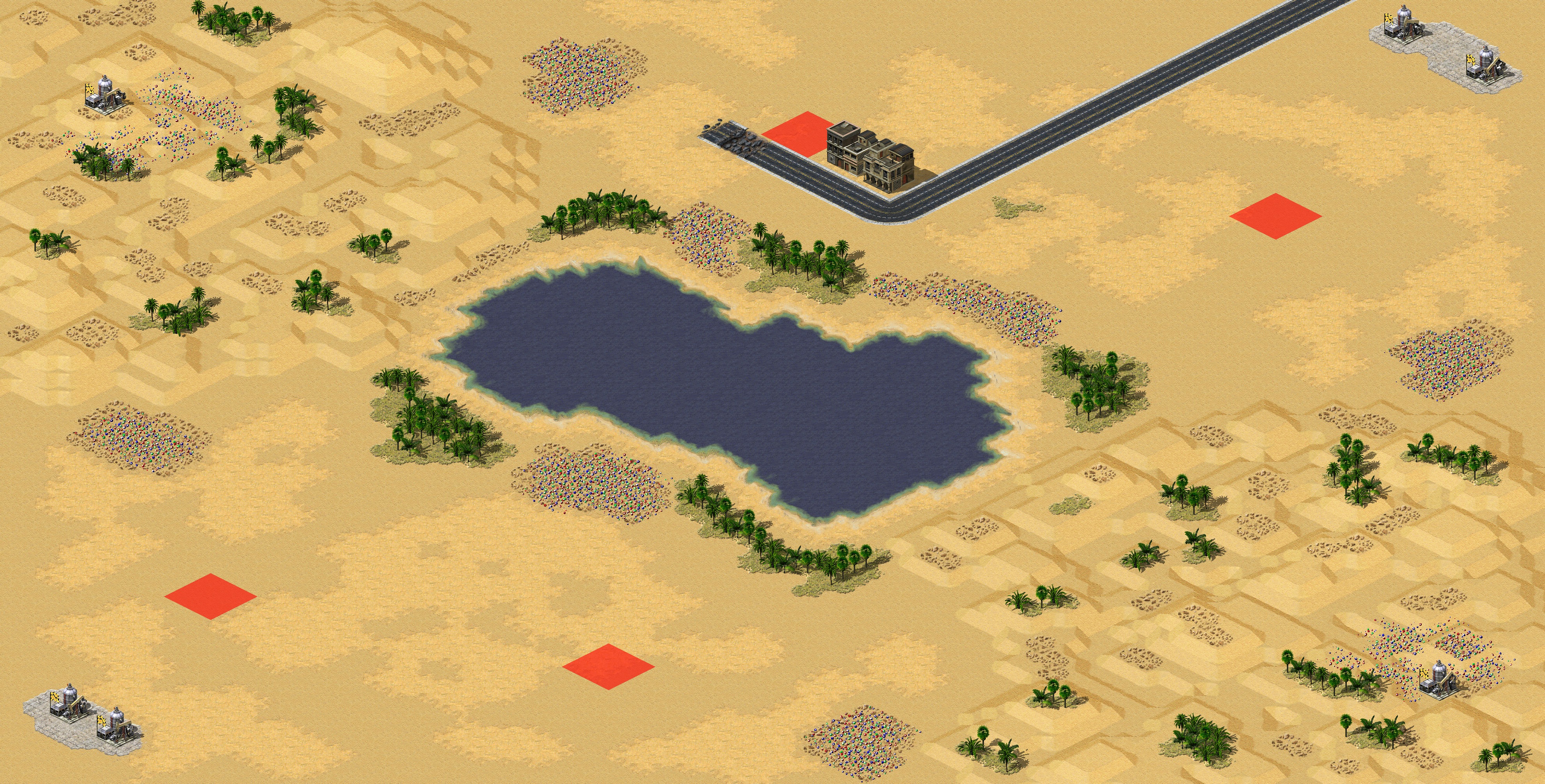 Rendered map: Lake in the Desert