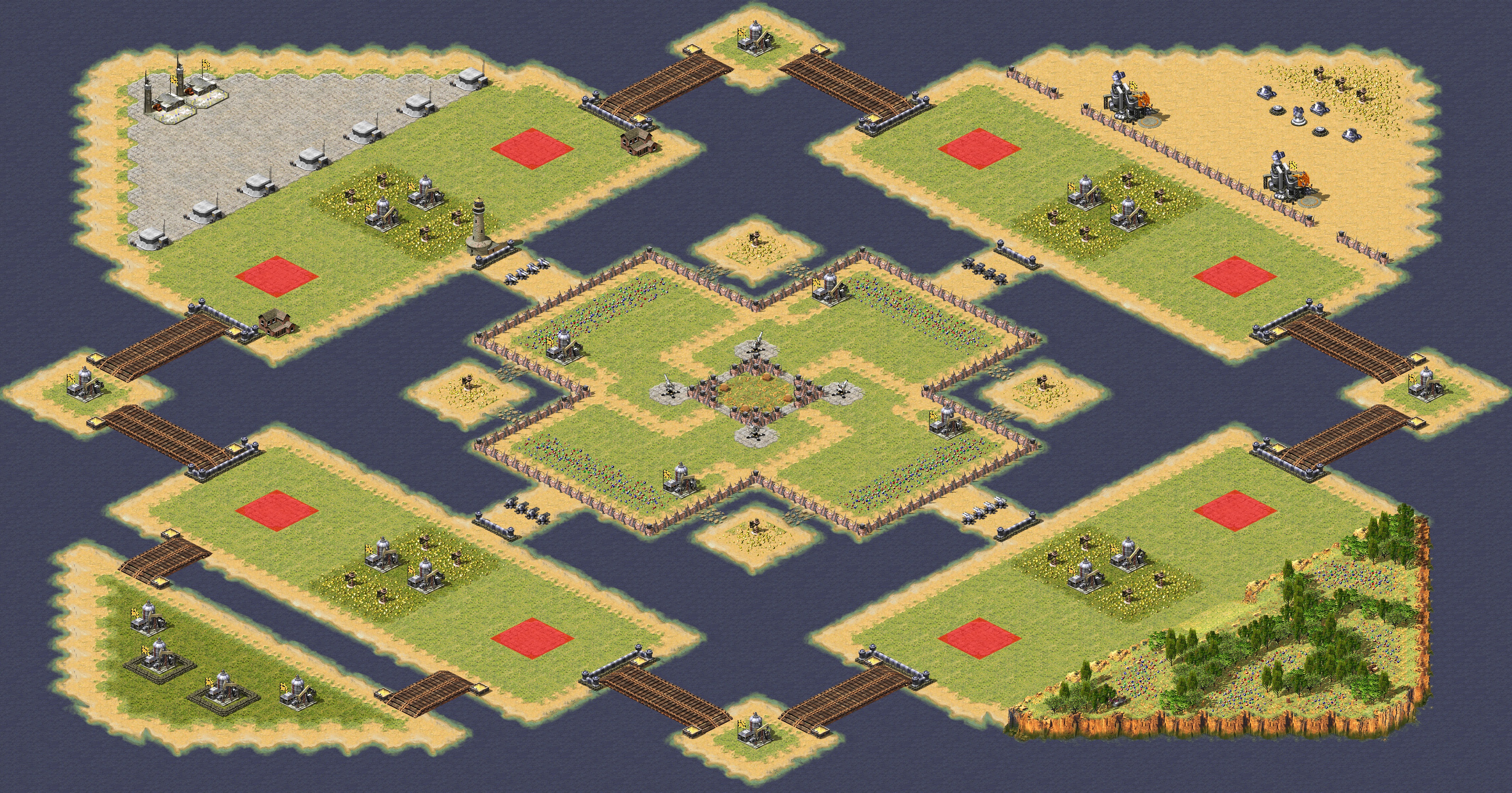 Rendered map: Brotherhood Patch of Land (2v2)