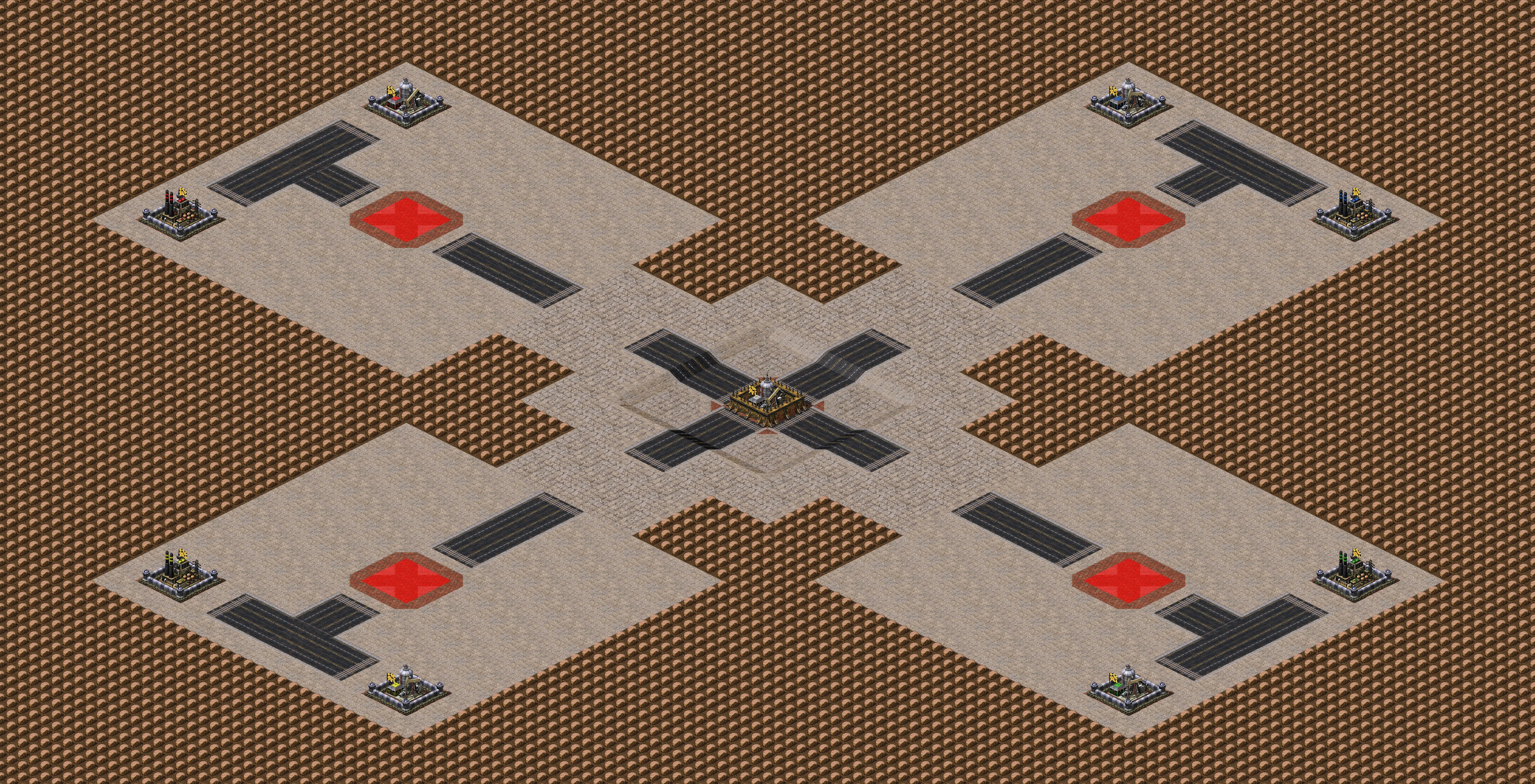 Rendered map: Oil In Center