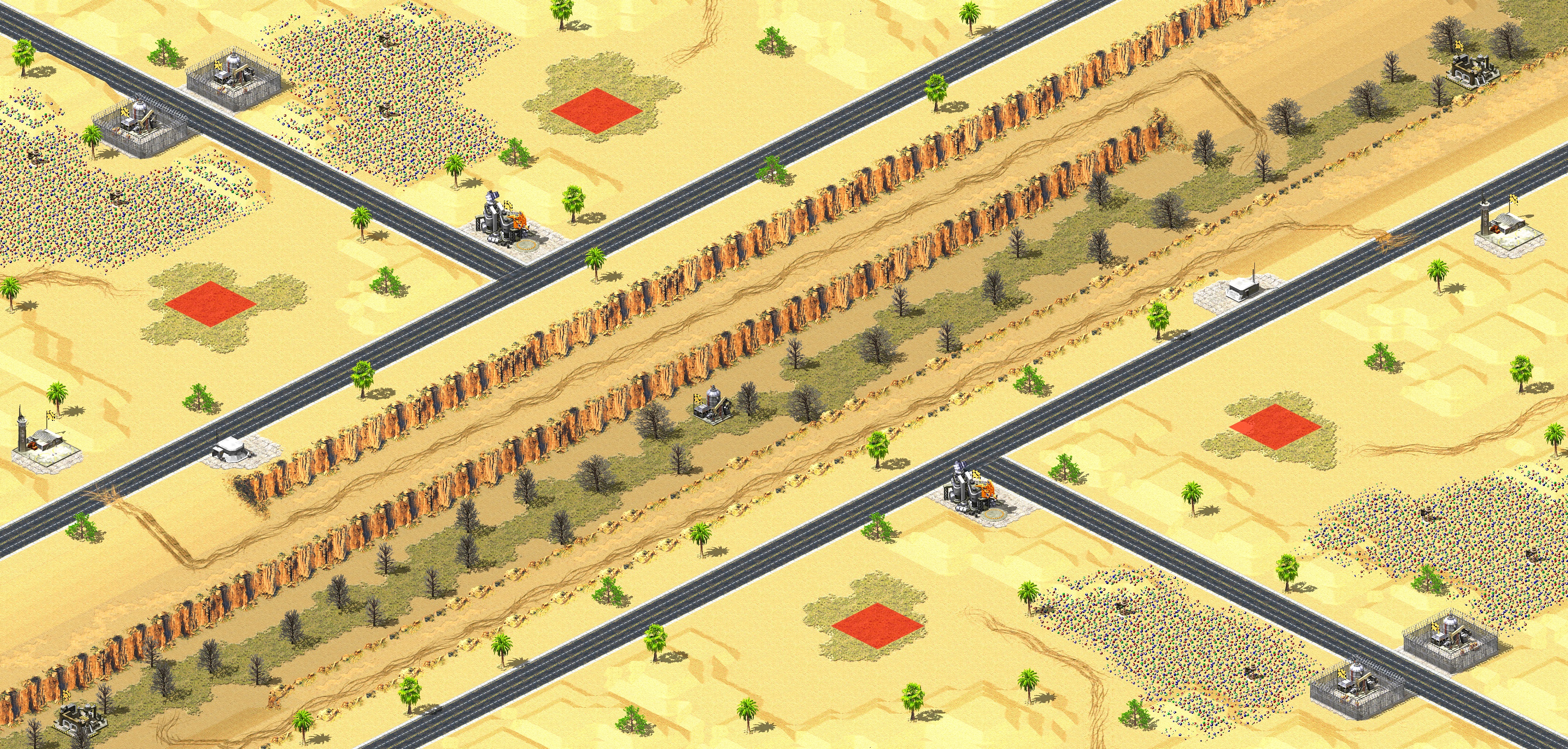 Rendered map: Desert Run