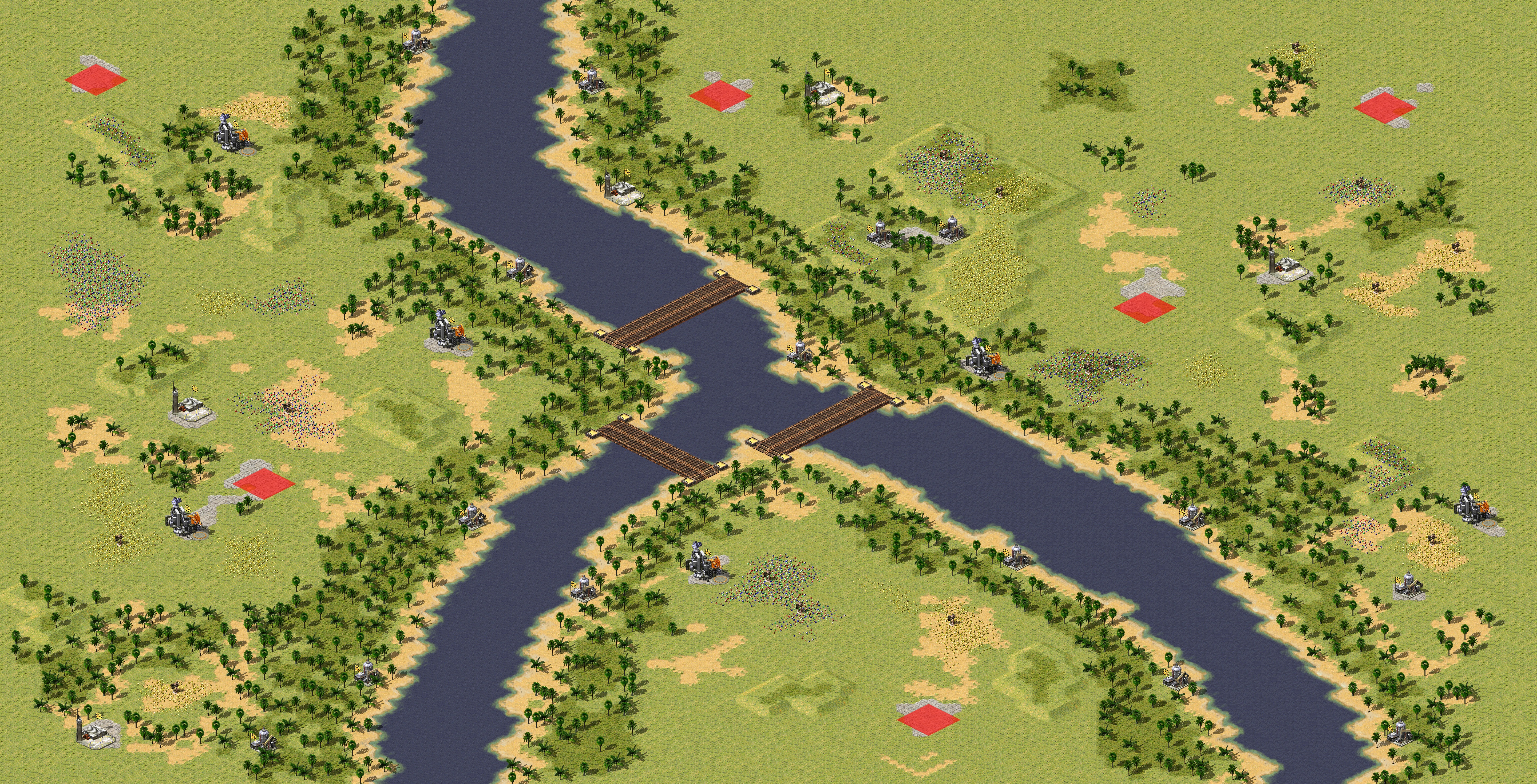 Rendered map: Jungle Inland Warfare