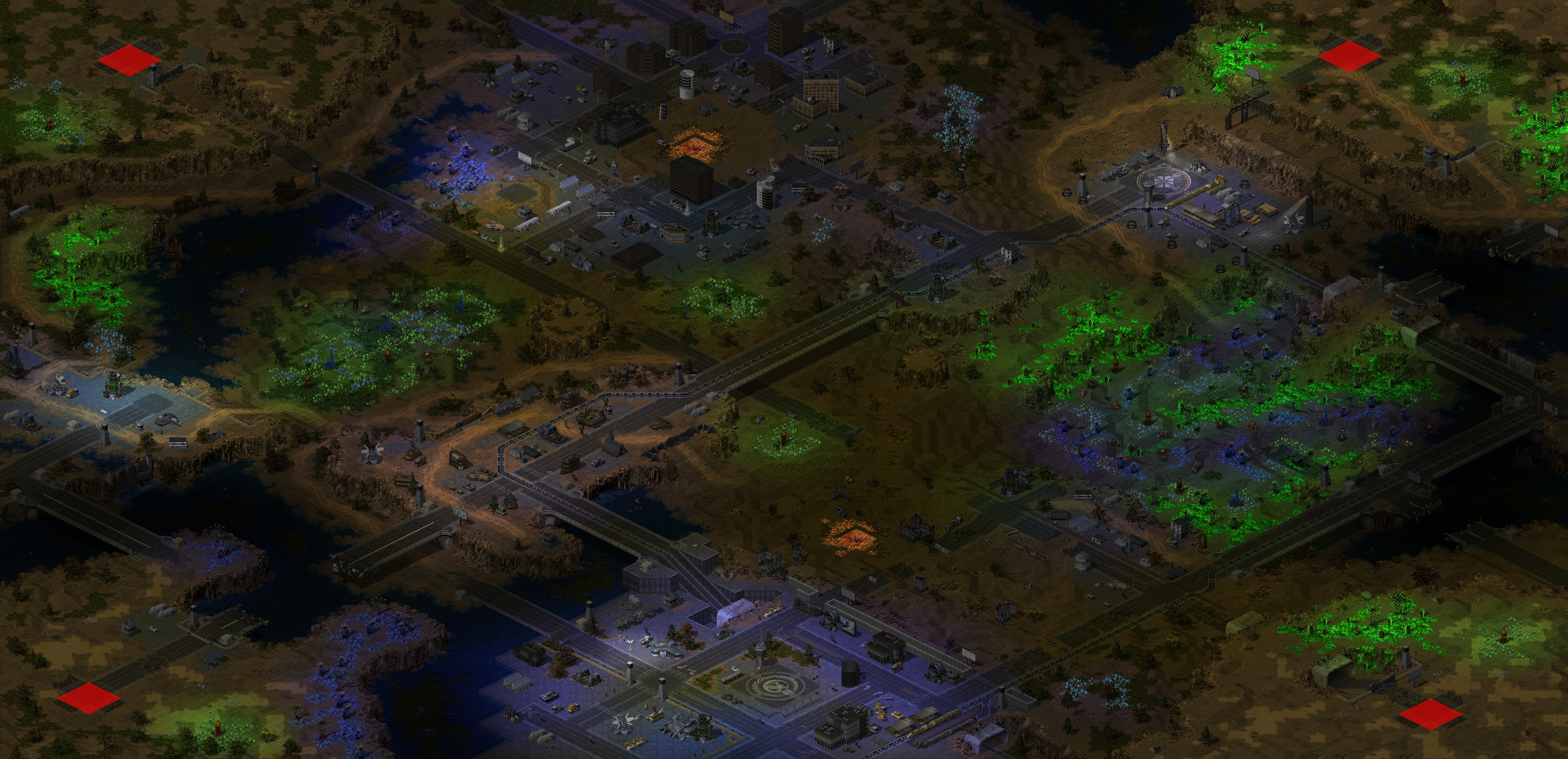 Rendered map: Siege City