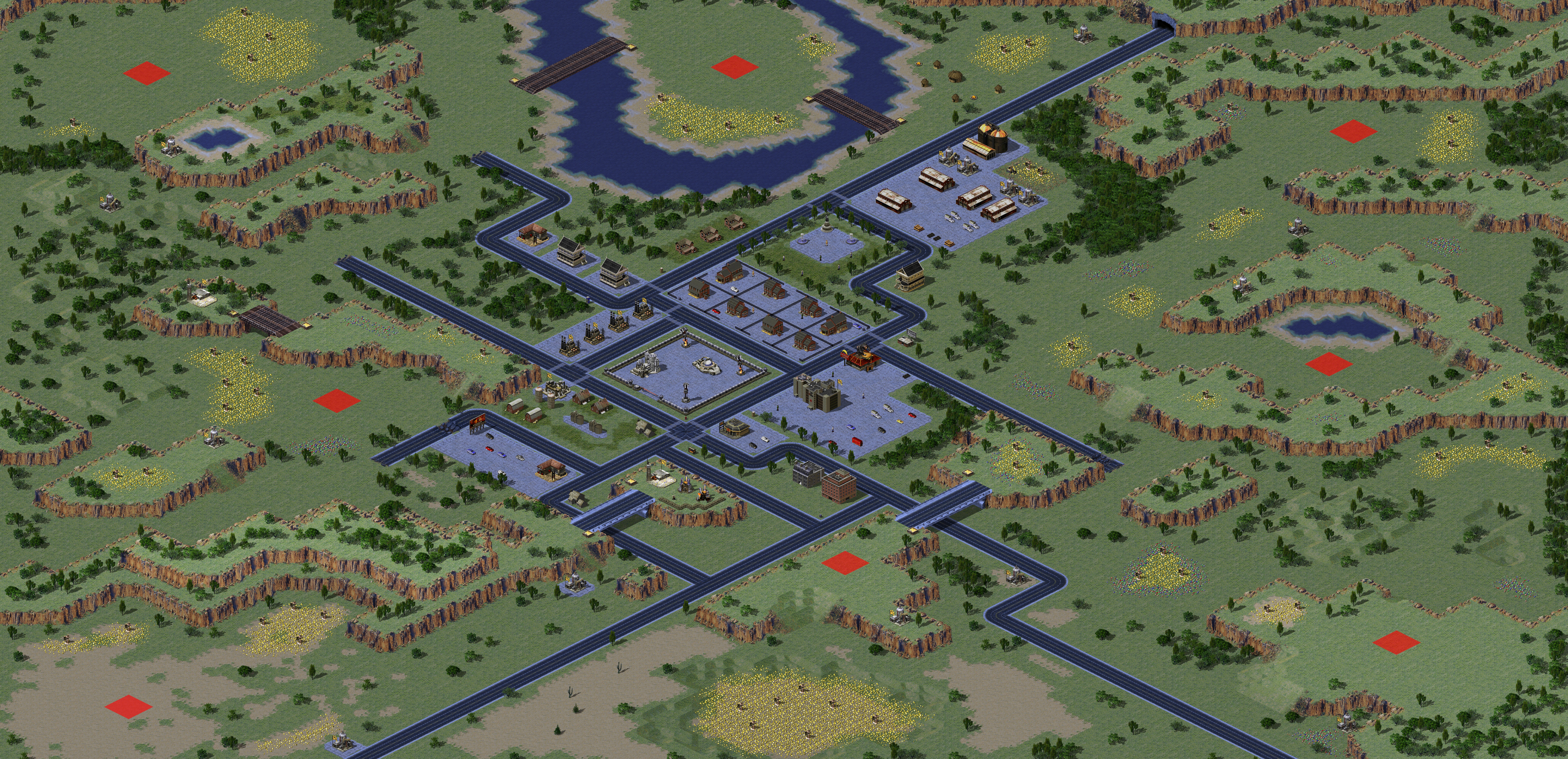 Rendered map: XS Lonely Town