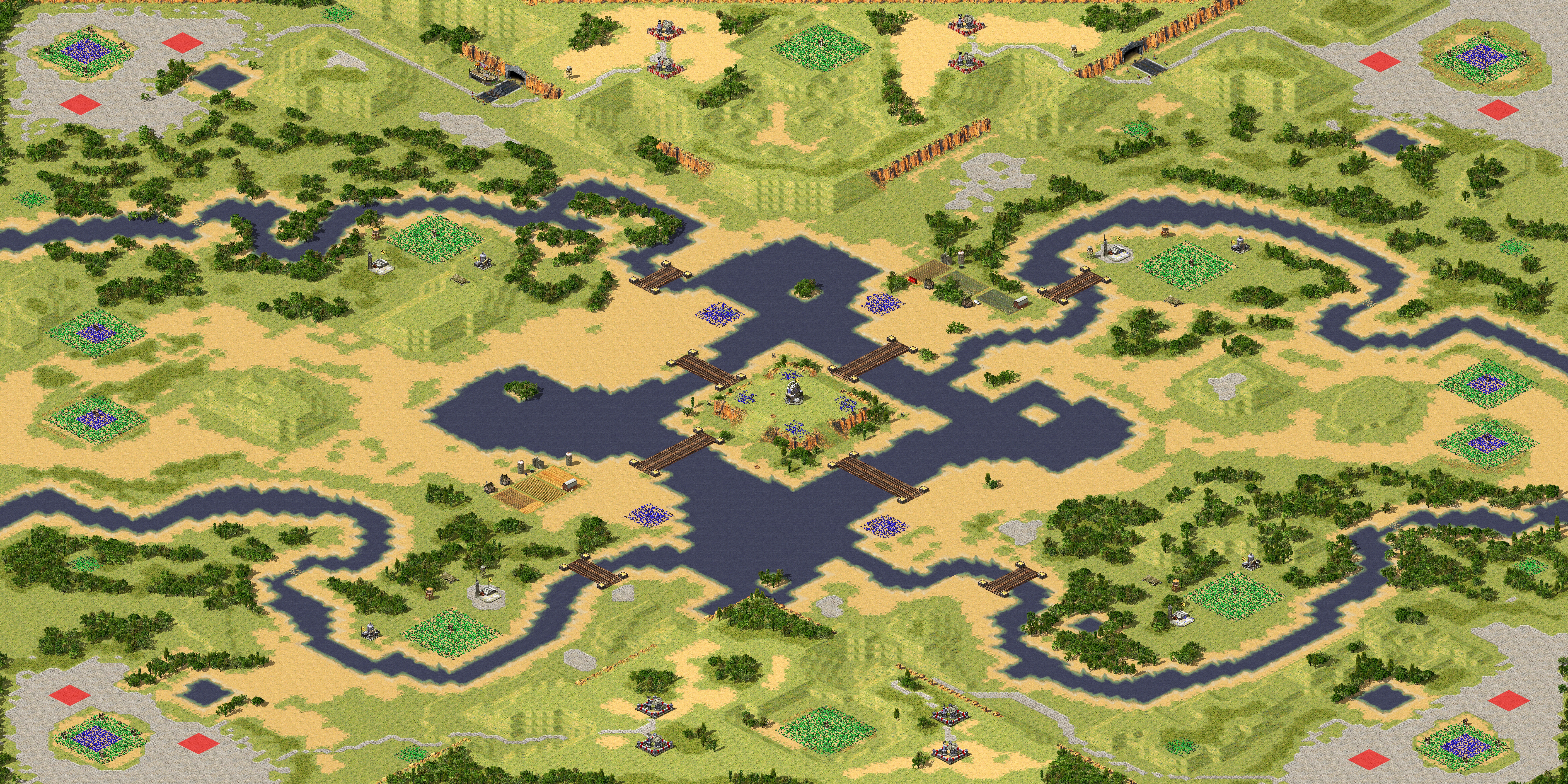 Rendered map: Open Land
