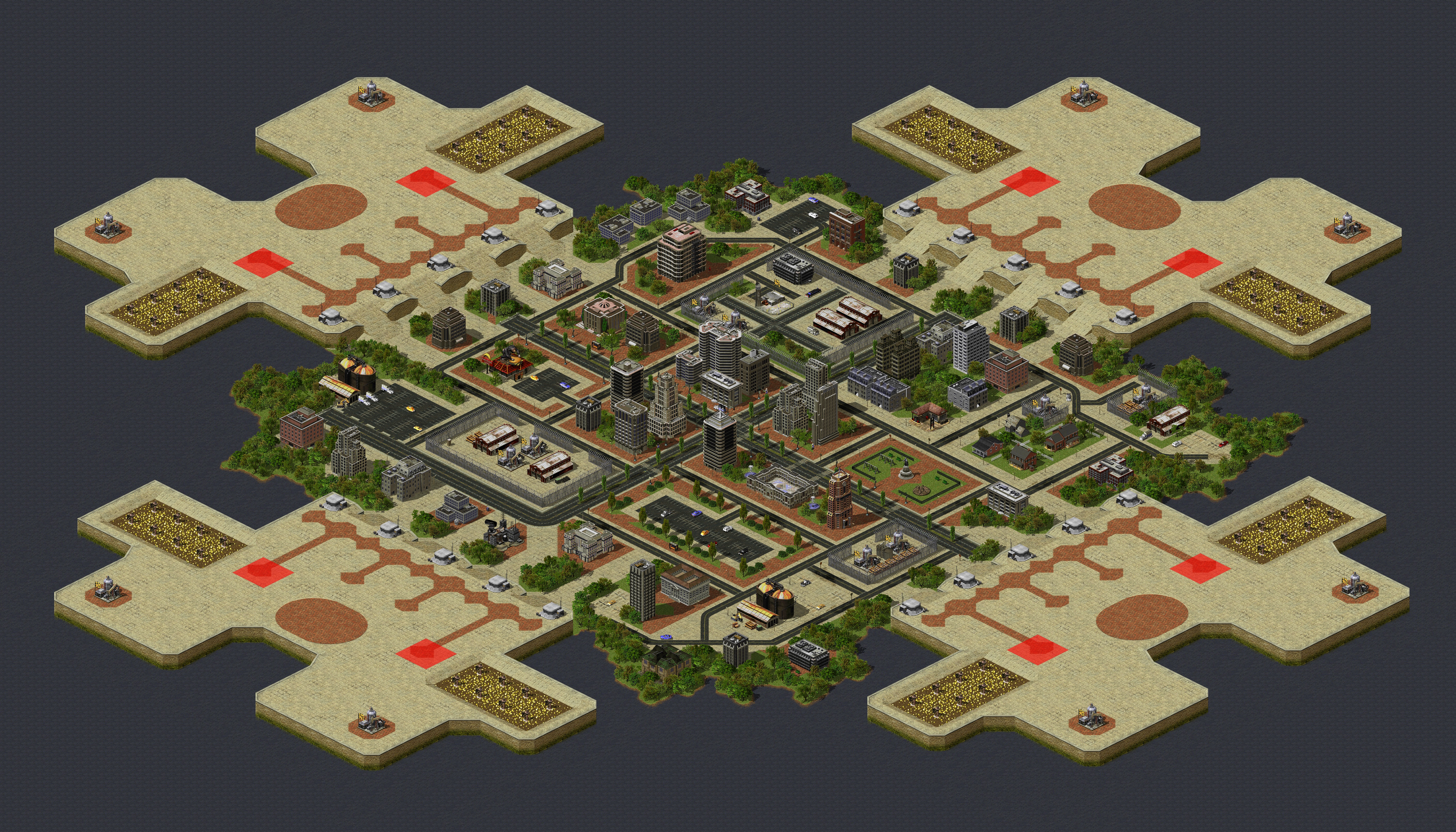 Rendered map: Urban Counterattack