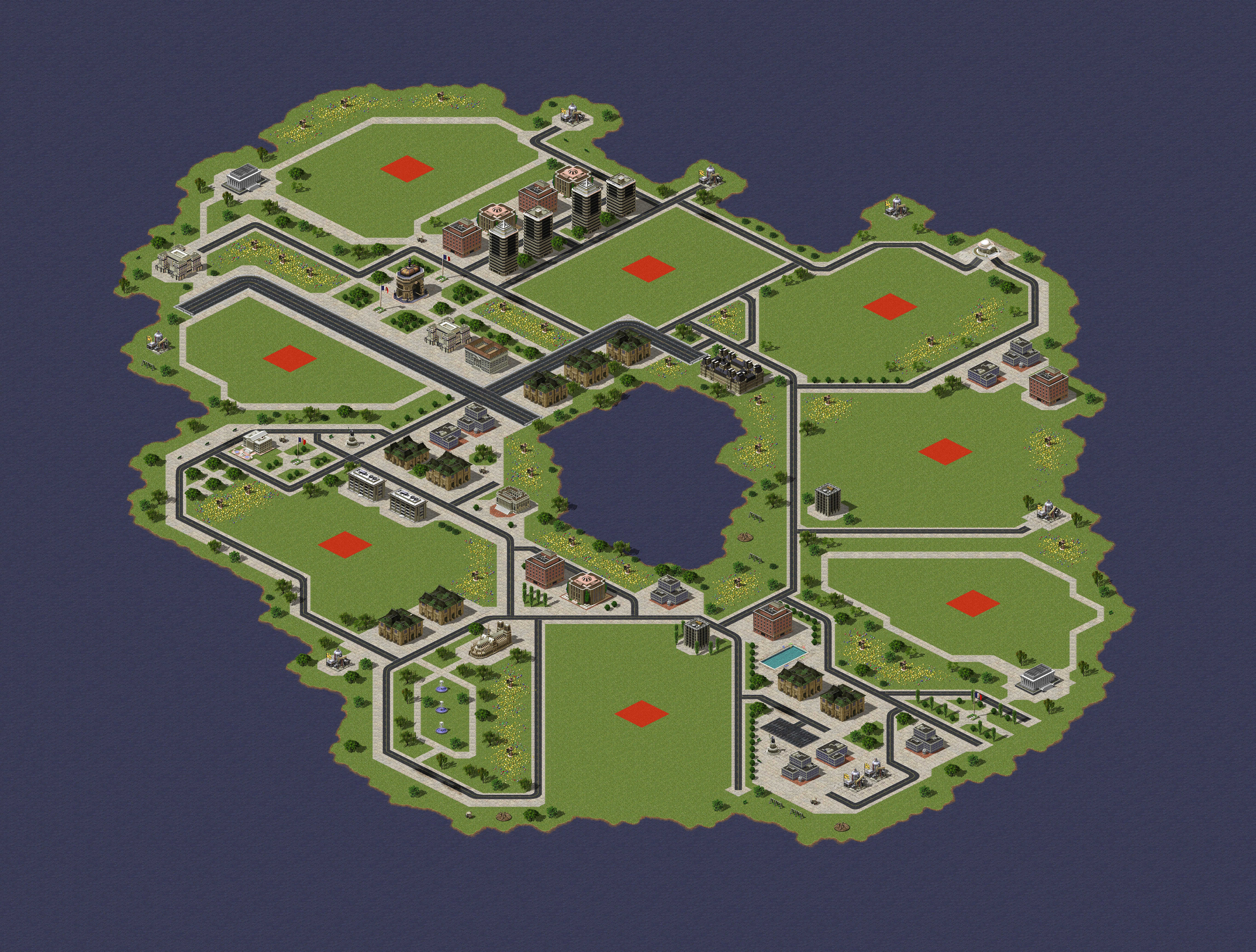 Rendered map: szkola