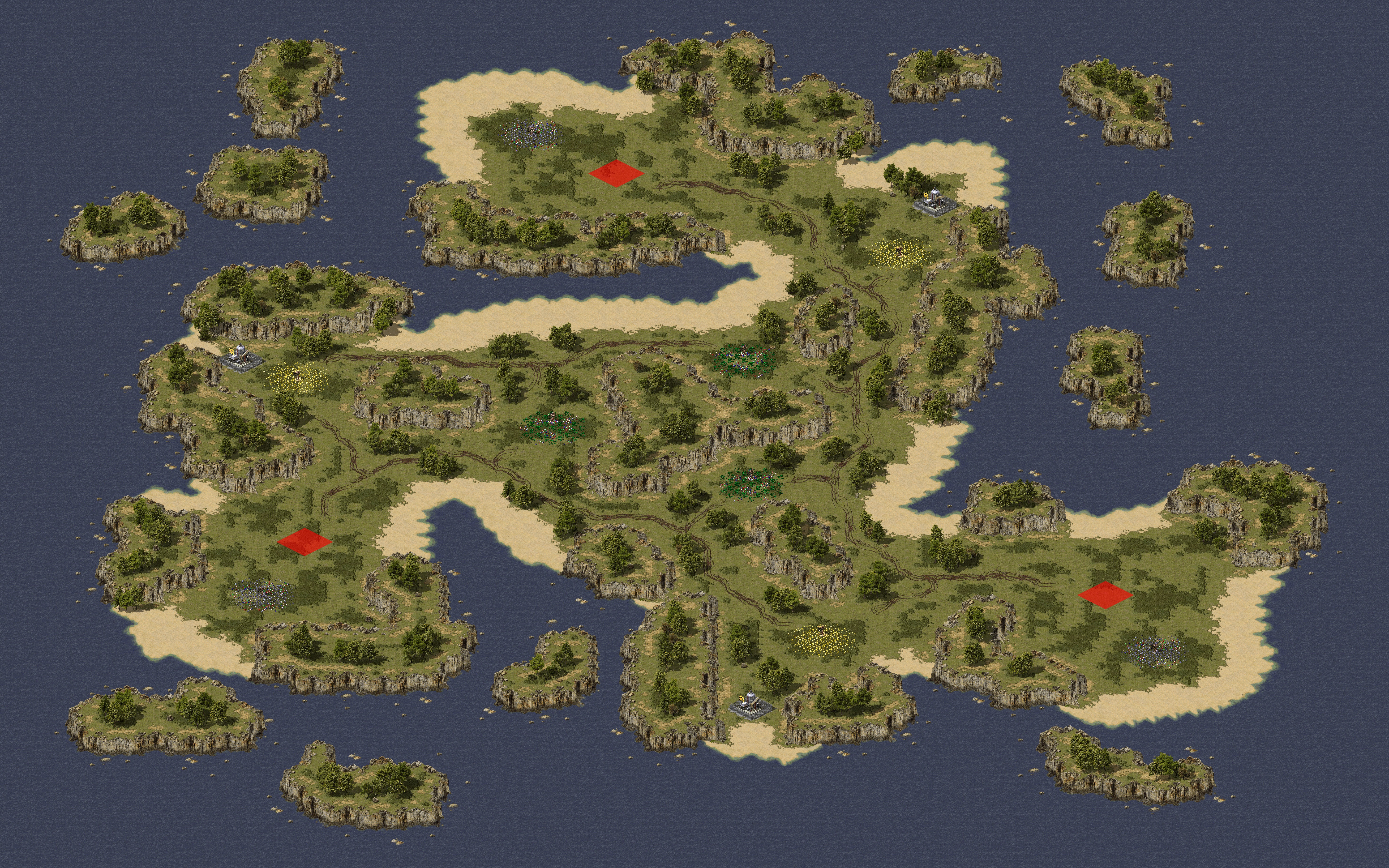 Rendered map: Pyroclasm