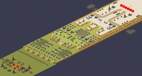 Rendered preview of 2 Soviet 6 Allied Pursuit