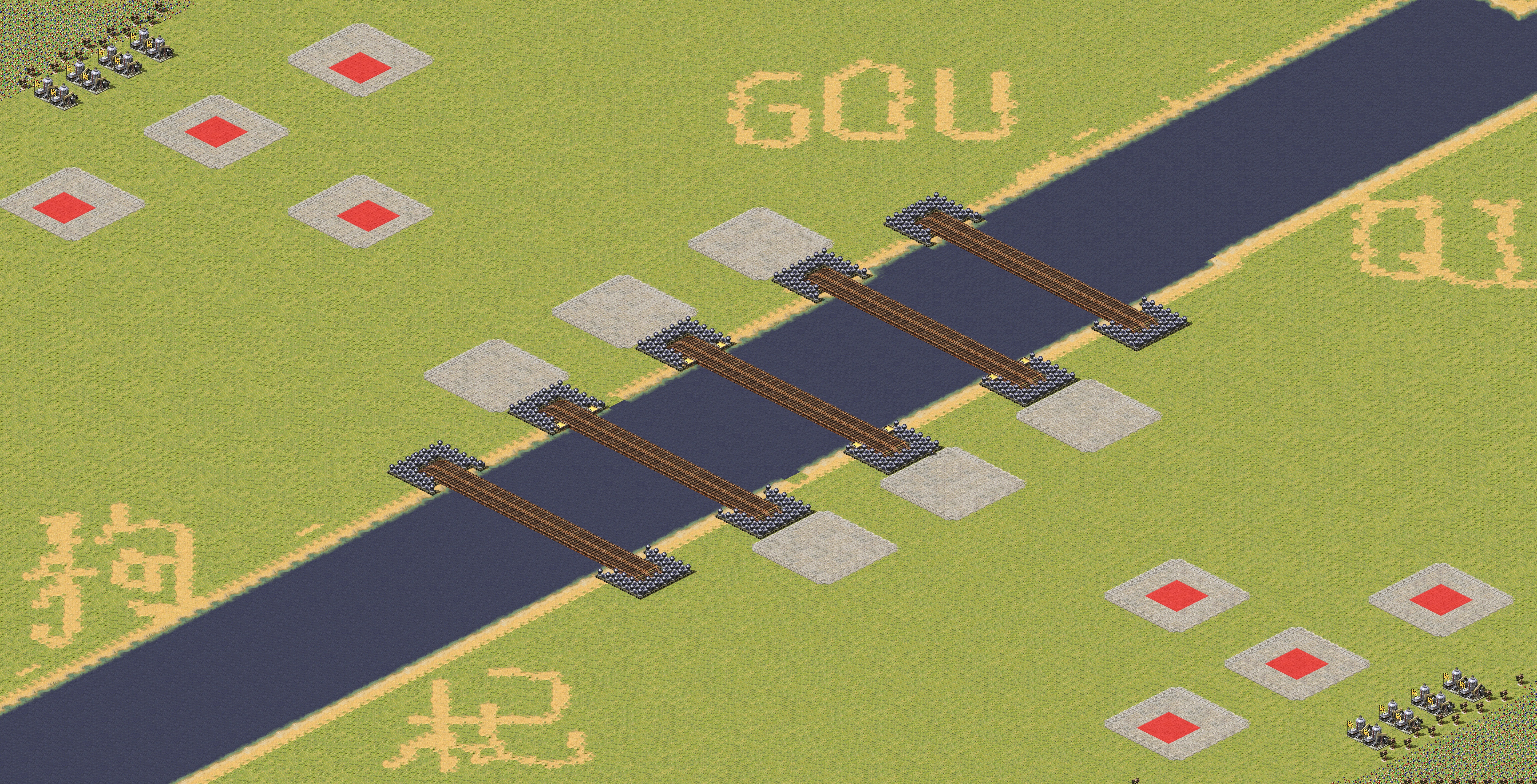 Rendered map: River Crossing (4v4)