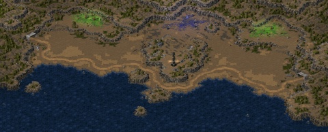 Rendered preview of shoreline