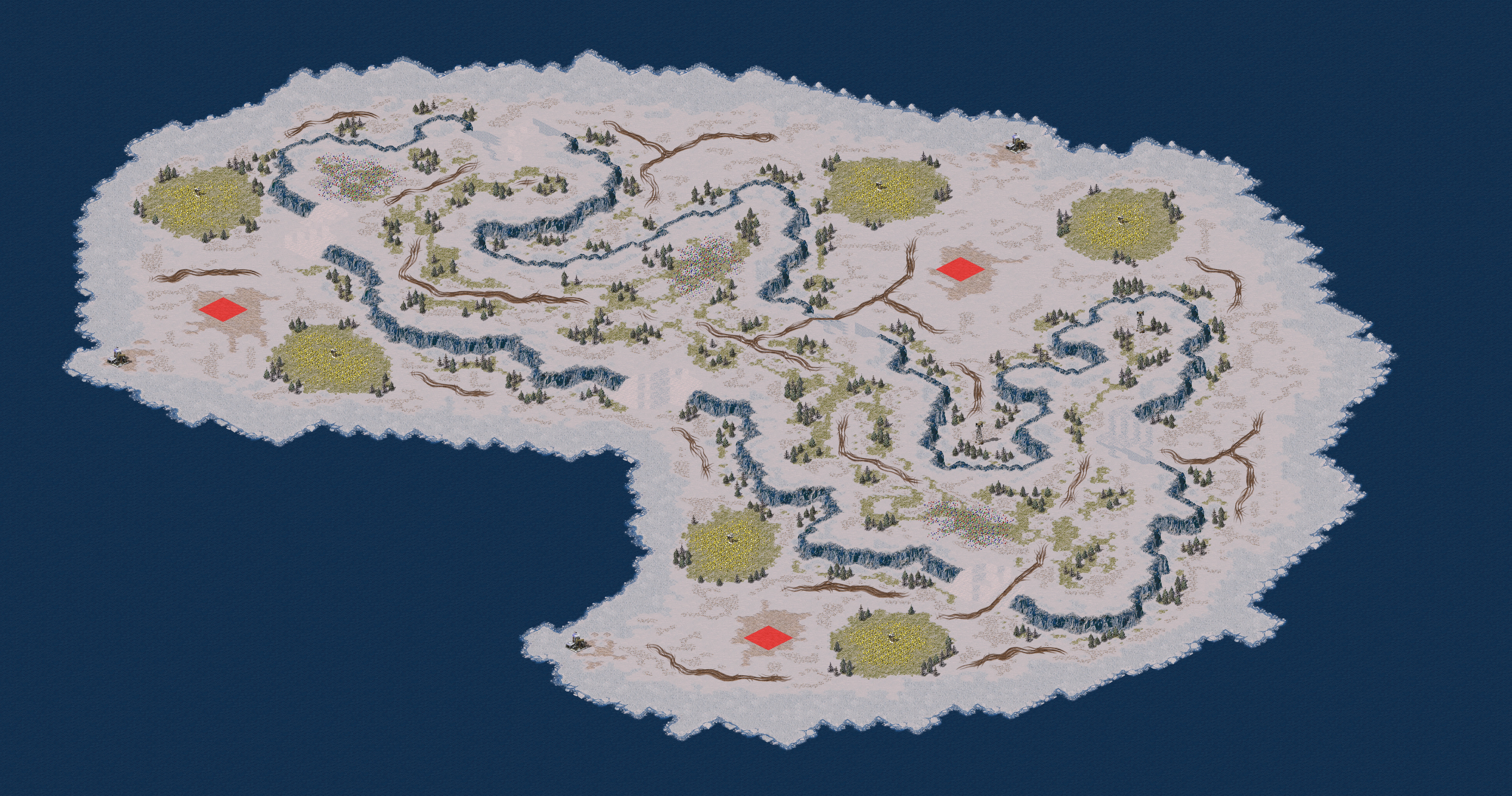Rendered map: Hostile Iceberg
