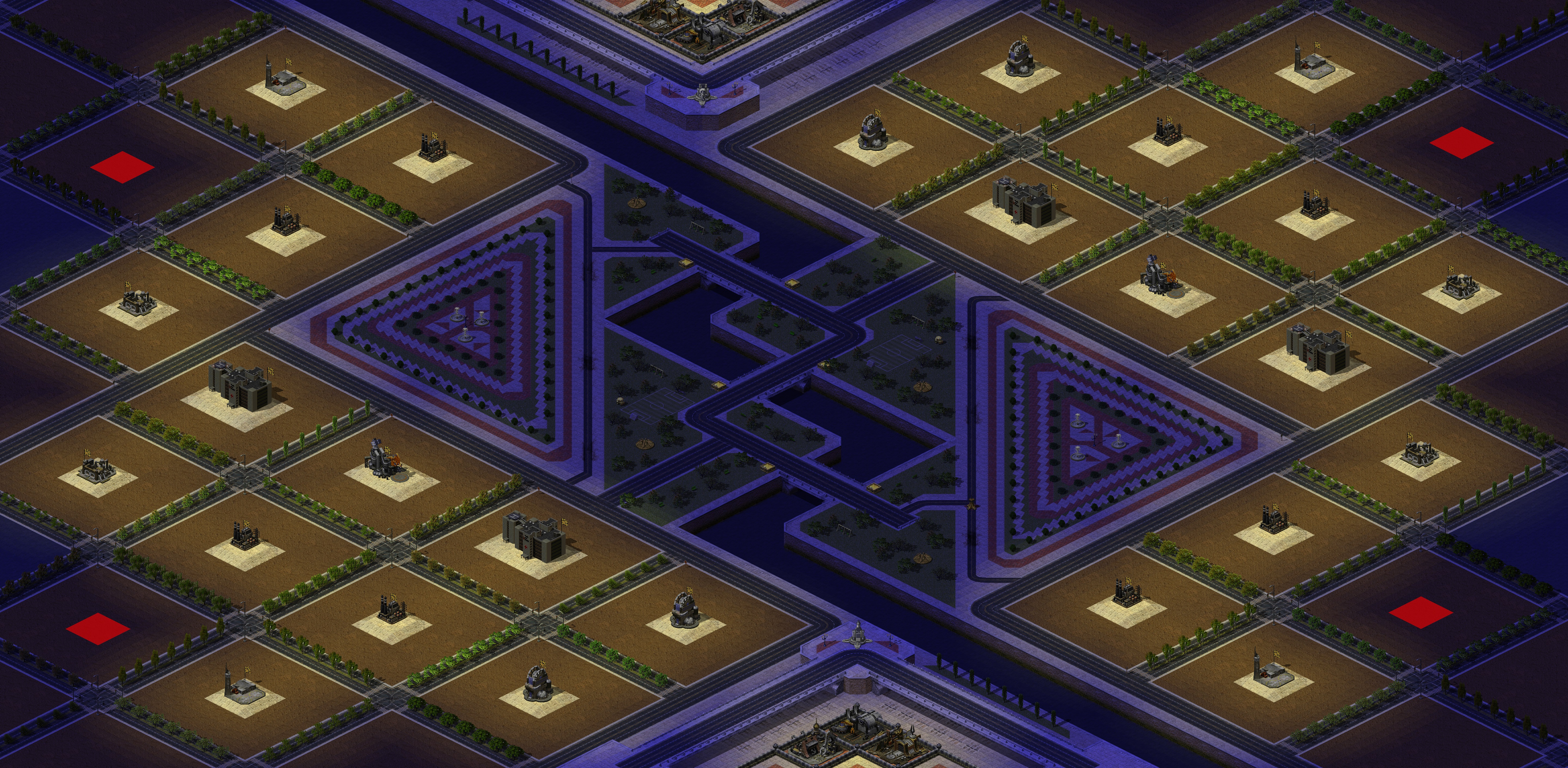 Rendered map: Sim City