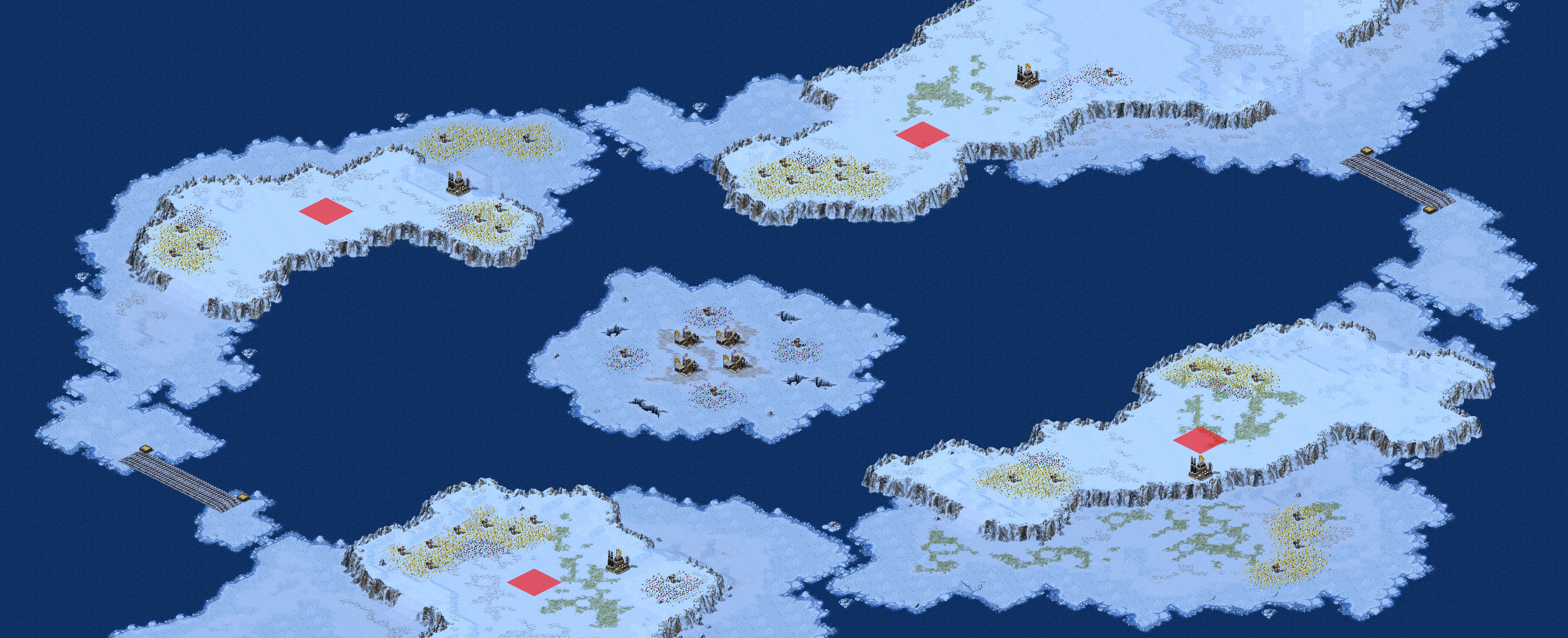 Rendered map: Bering Strait 2v2