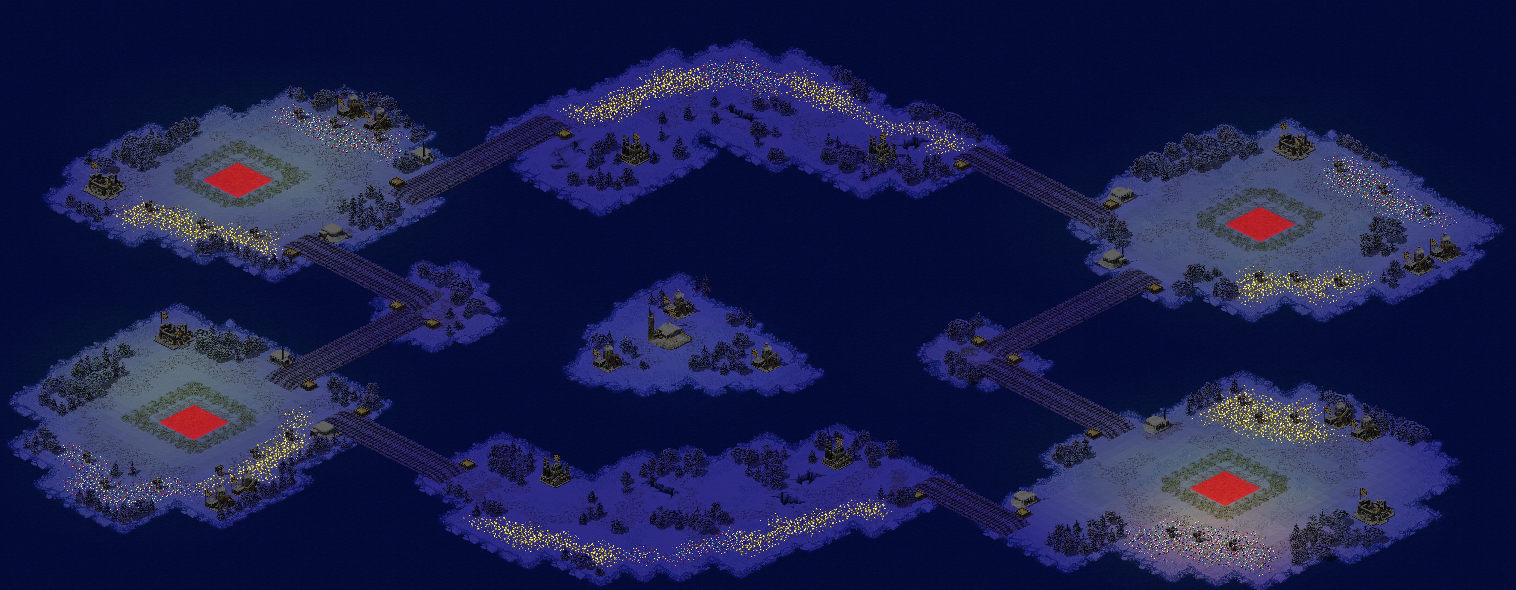 Rendered map: Frozen Island