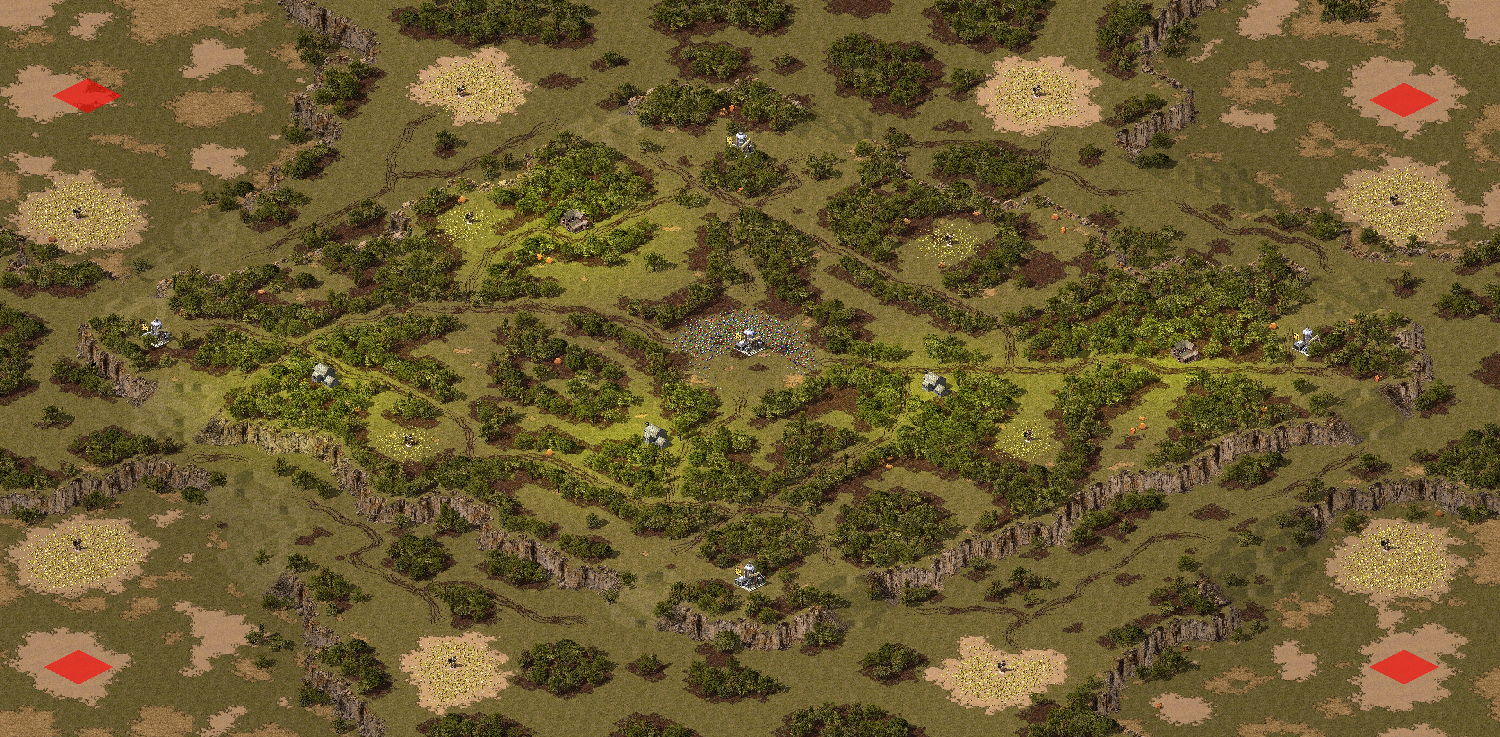Rendered map: Four Corners