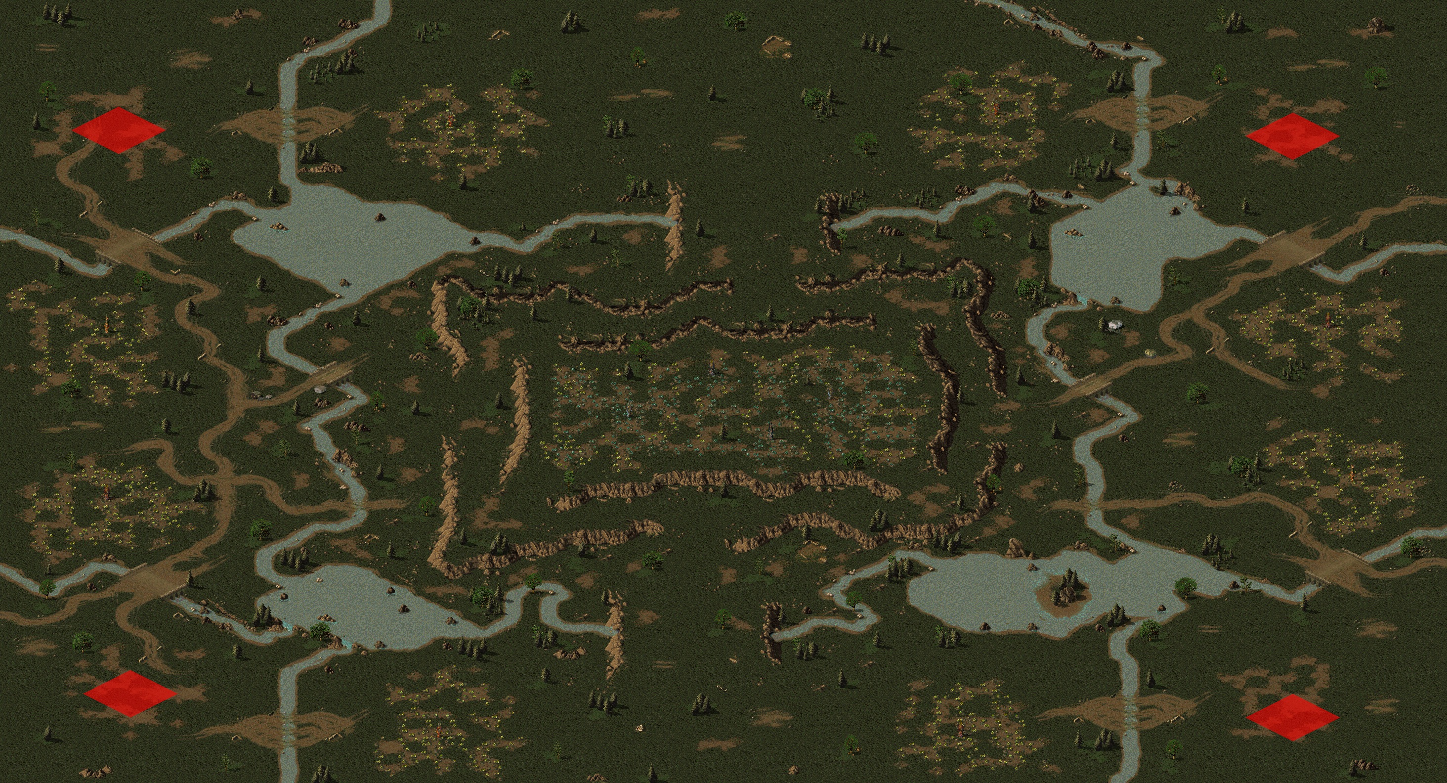 Rendered map: River front