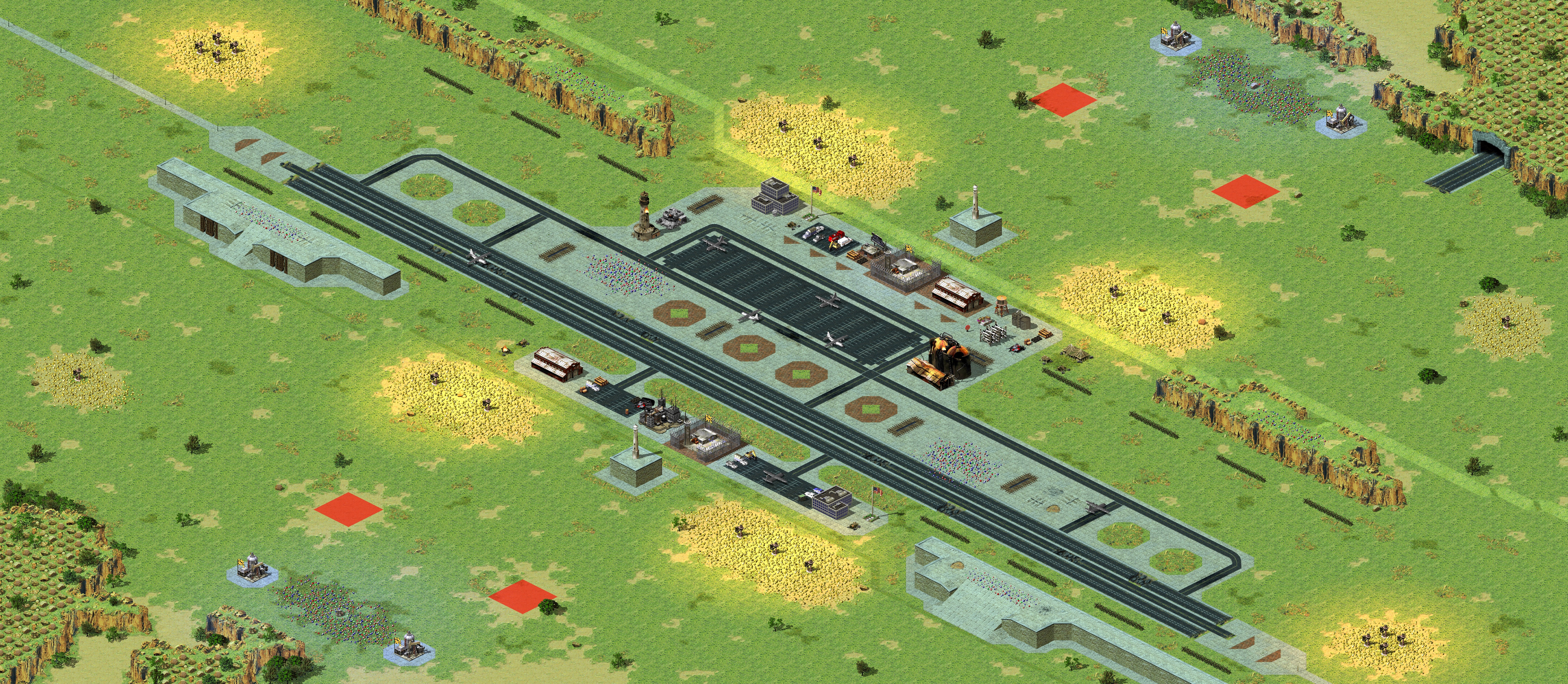 Rendered map: Abandoned Military Airbase