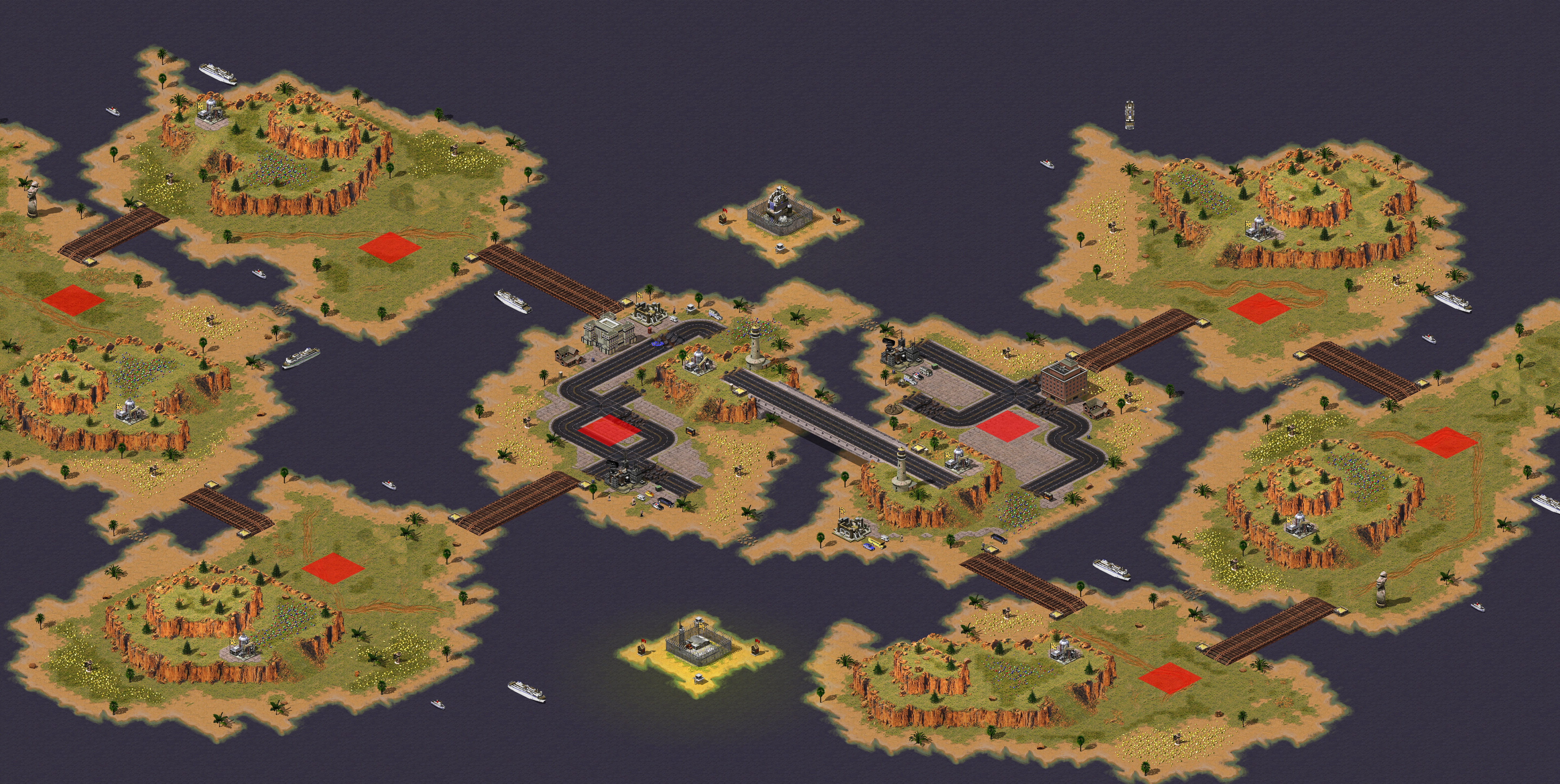 Rendered map: Dream Islands
