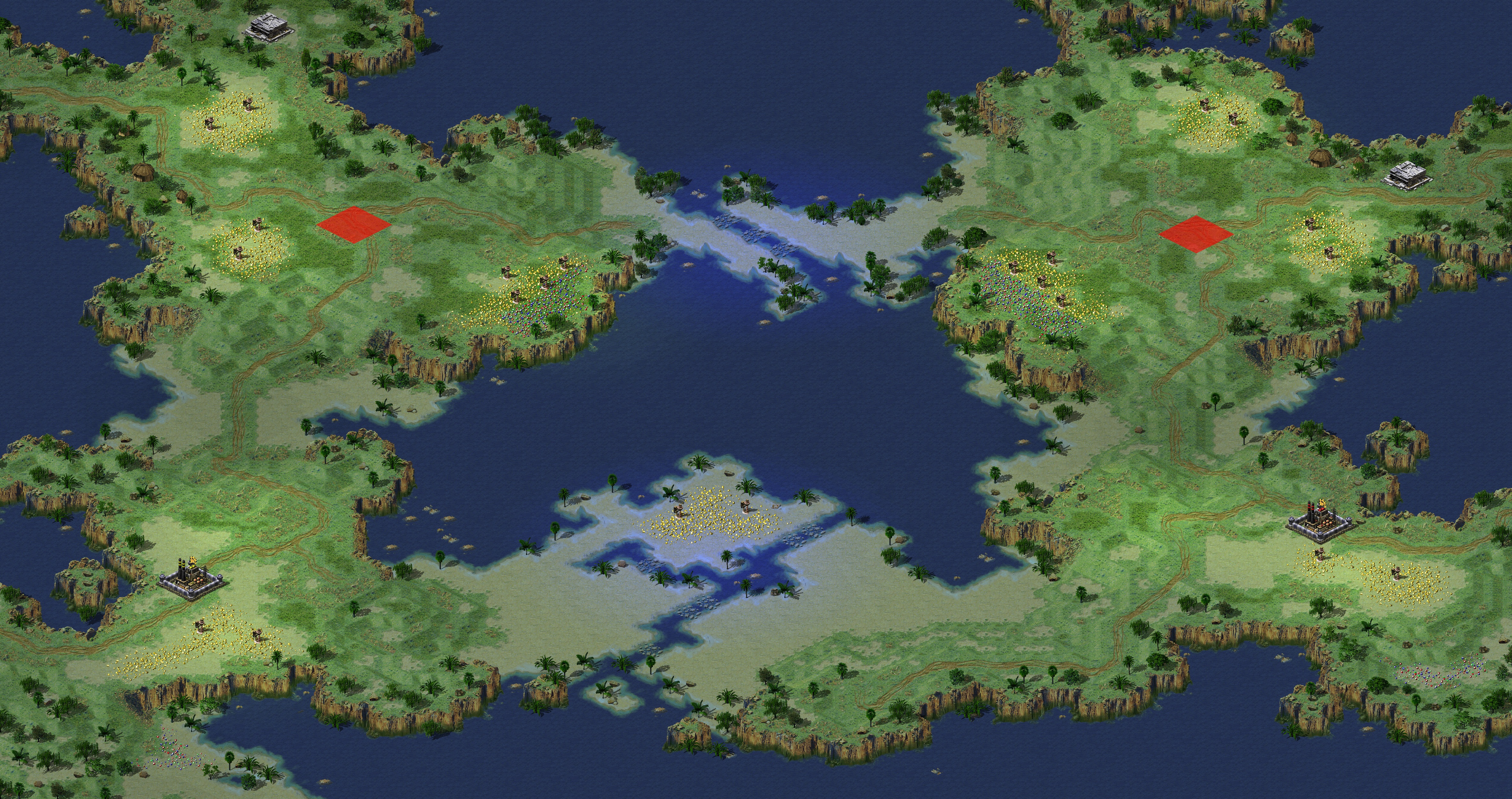 Rendered map: Air War King - Land on Water