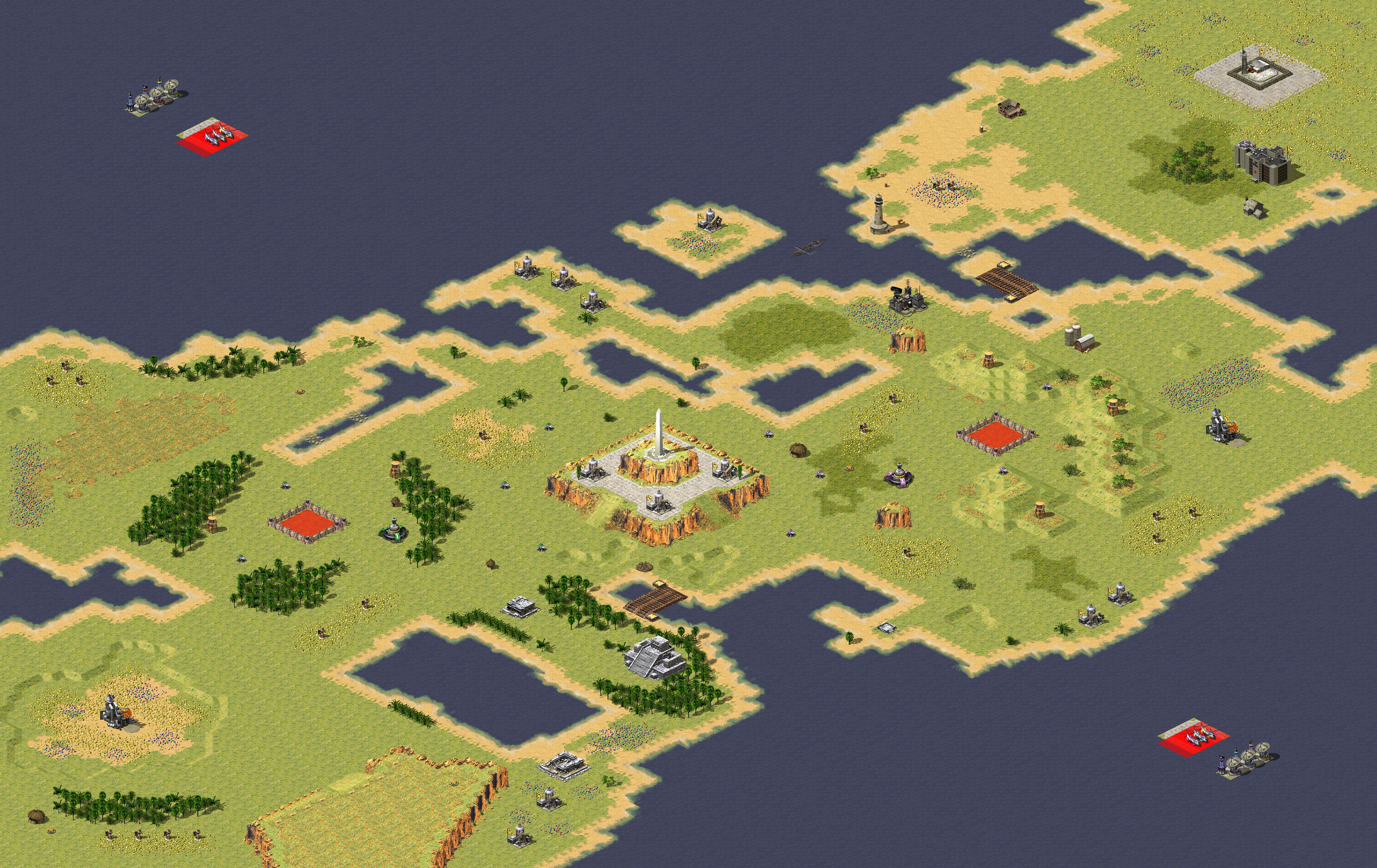 Rendered map: Colonial War 3v3v2