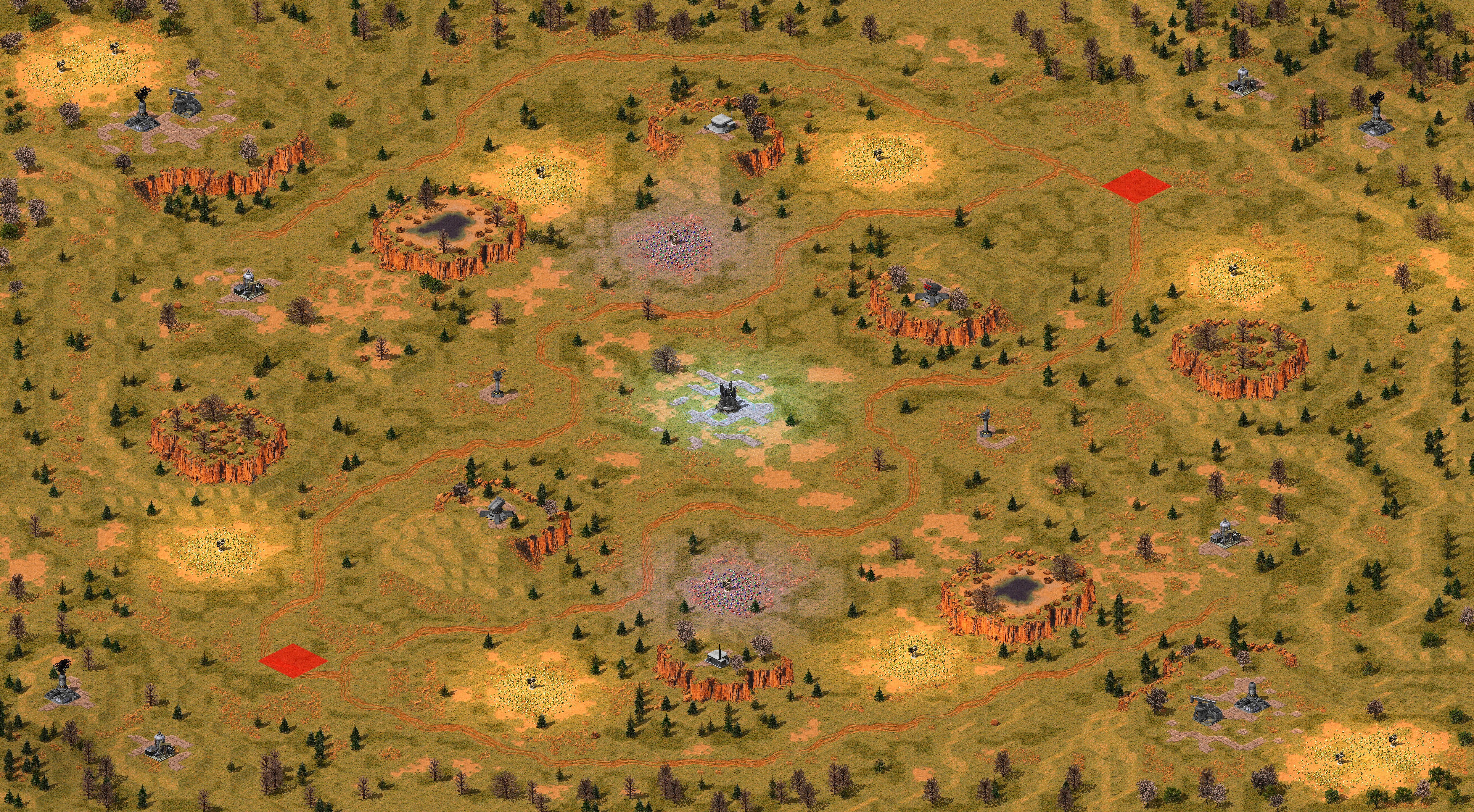 Rendered map: Sekigahara
