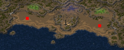 Rendered preview of shoreline