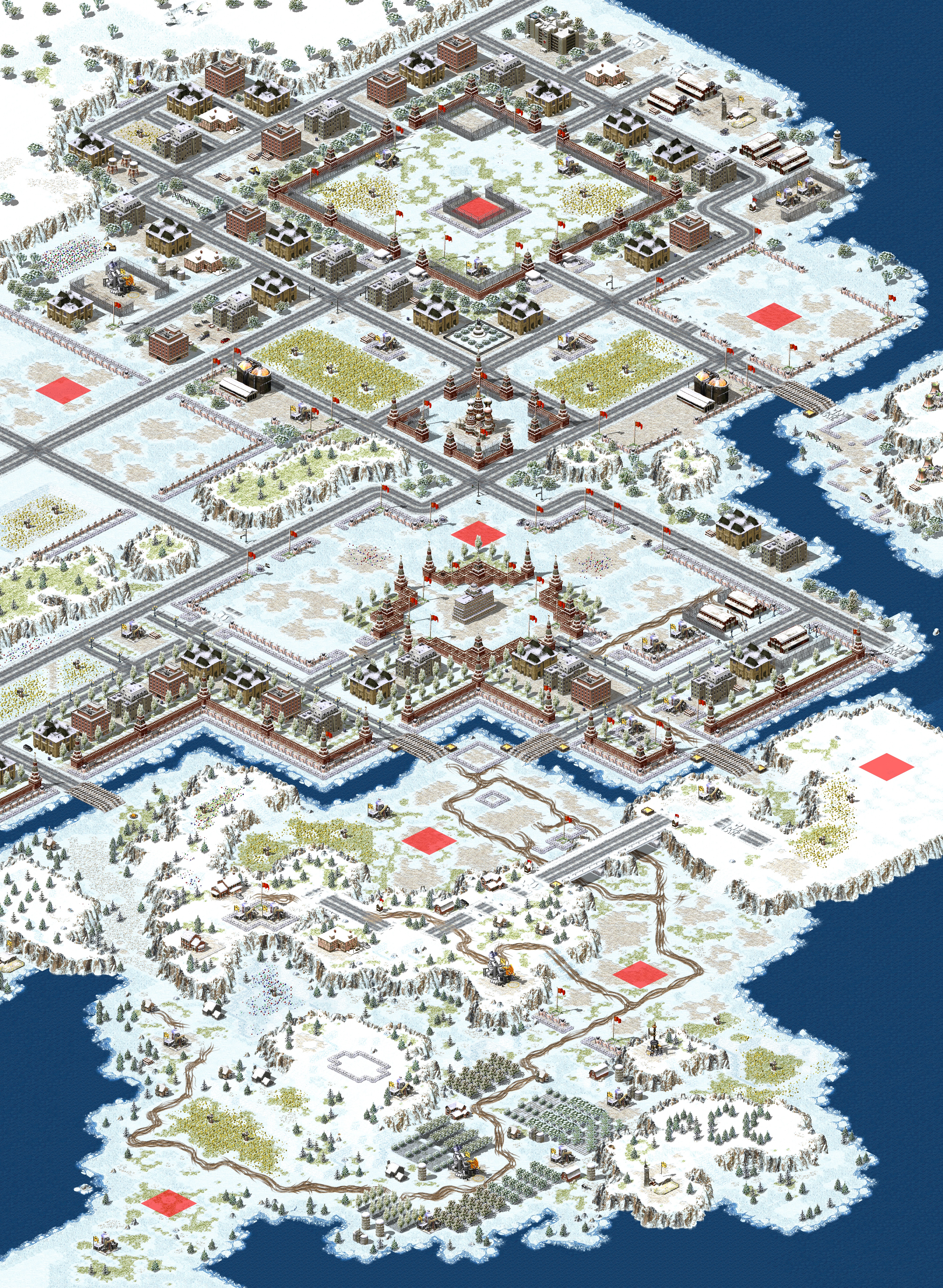 Rendered map: Moscow