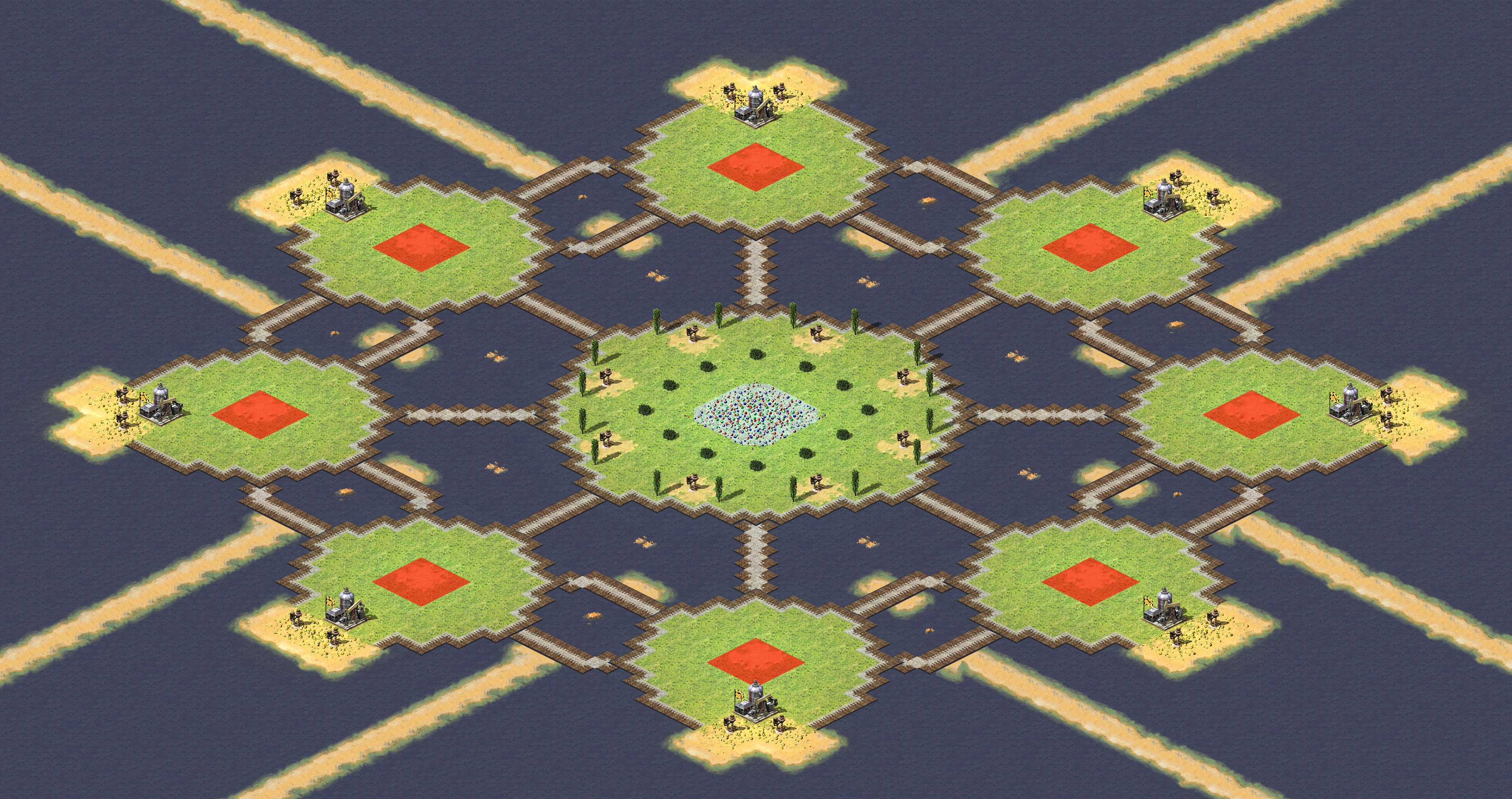 Rendered map: One Patch Each (Ore)