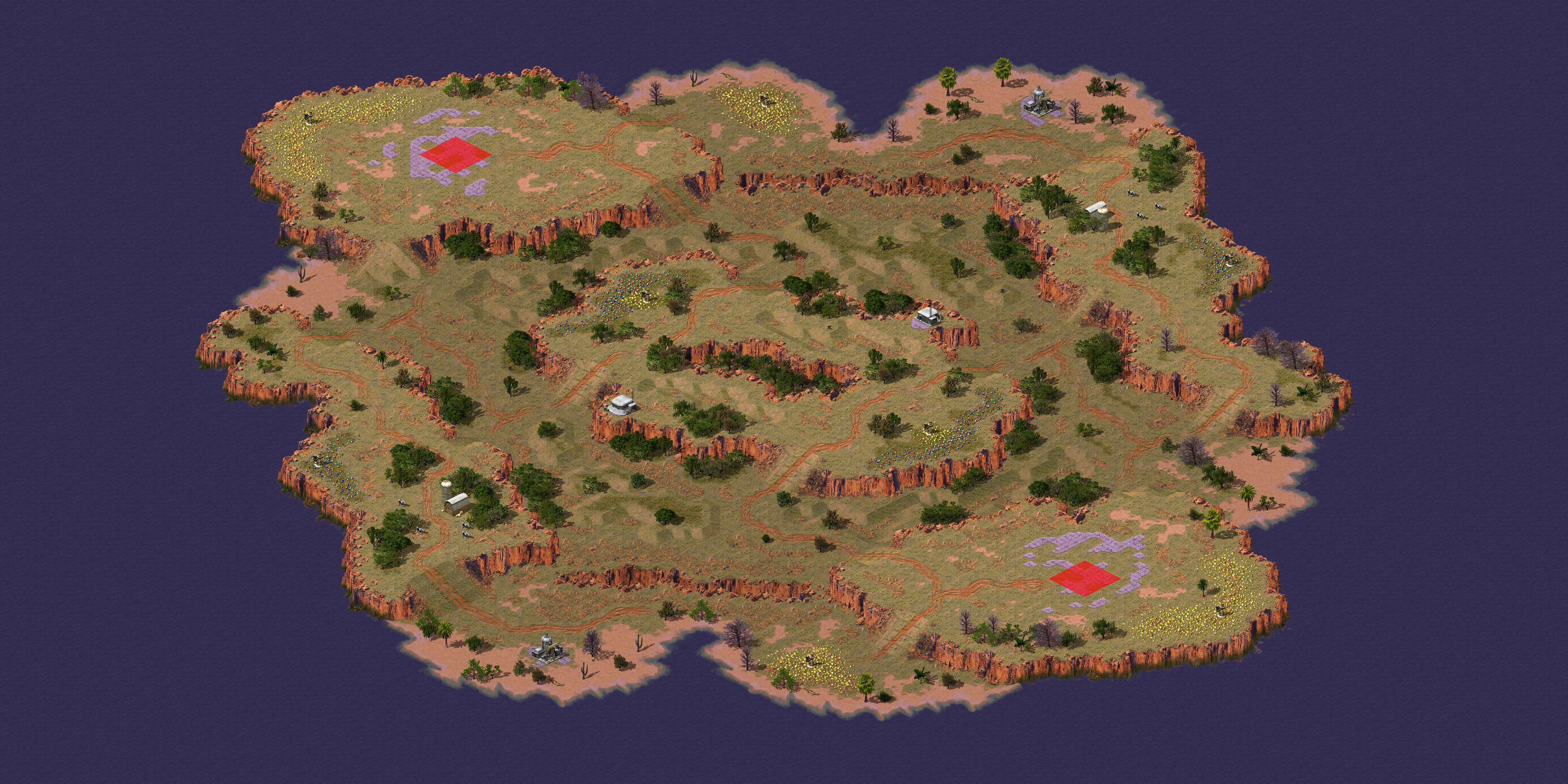 Rendered map: Jungle Basin