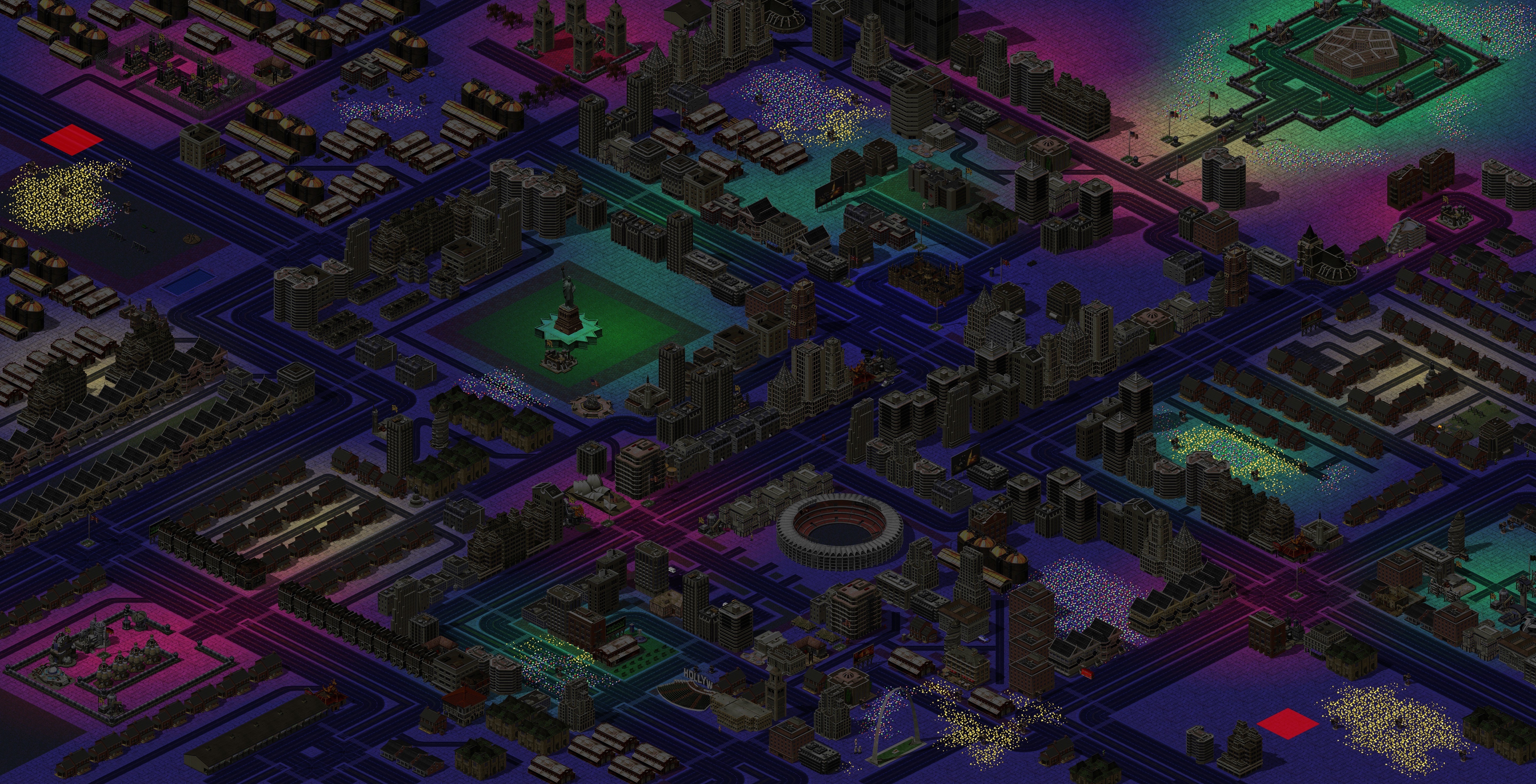 Rendered map: City of Lights