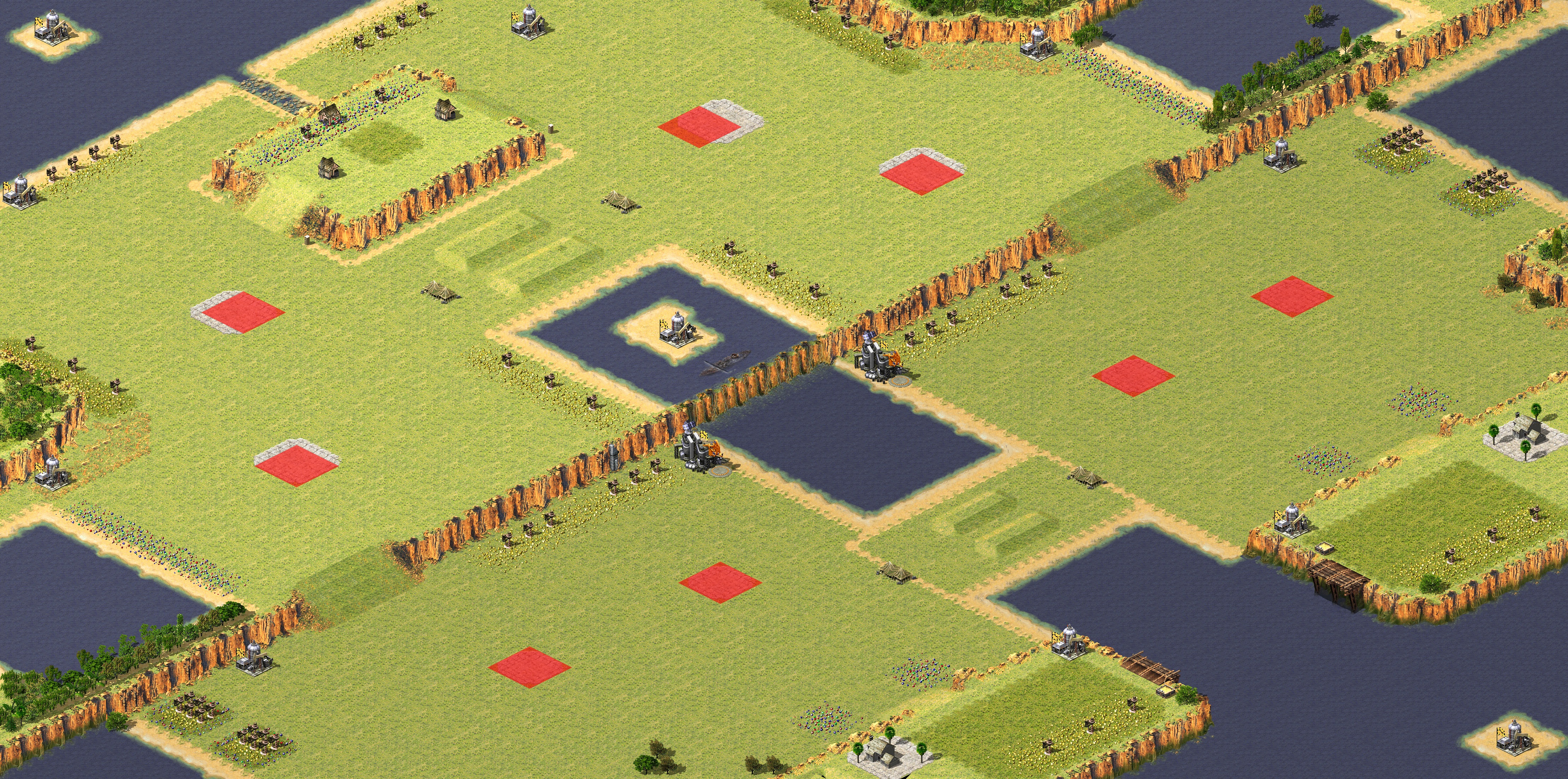 Rendered map: All-Attribute War 4v4