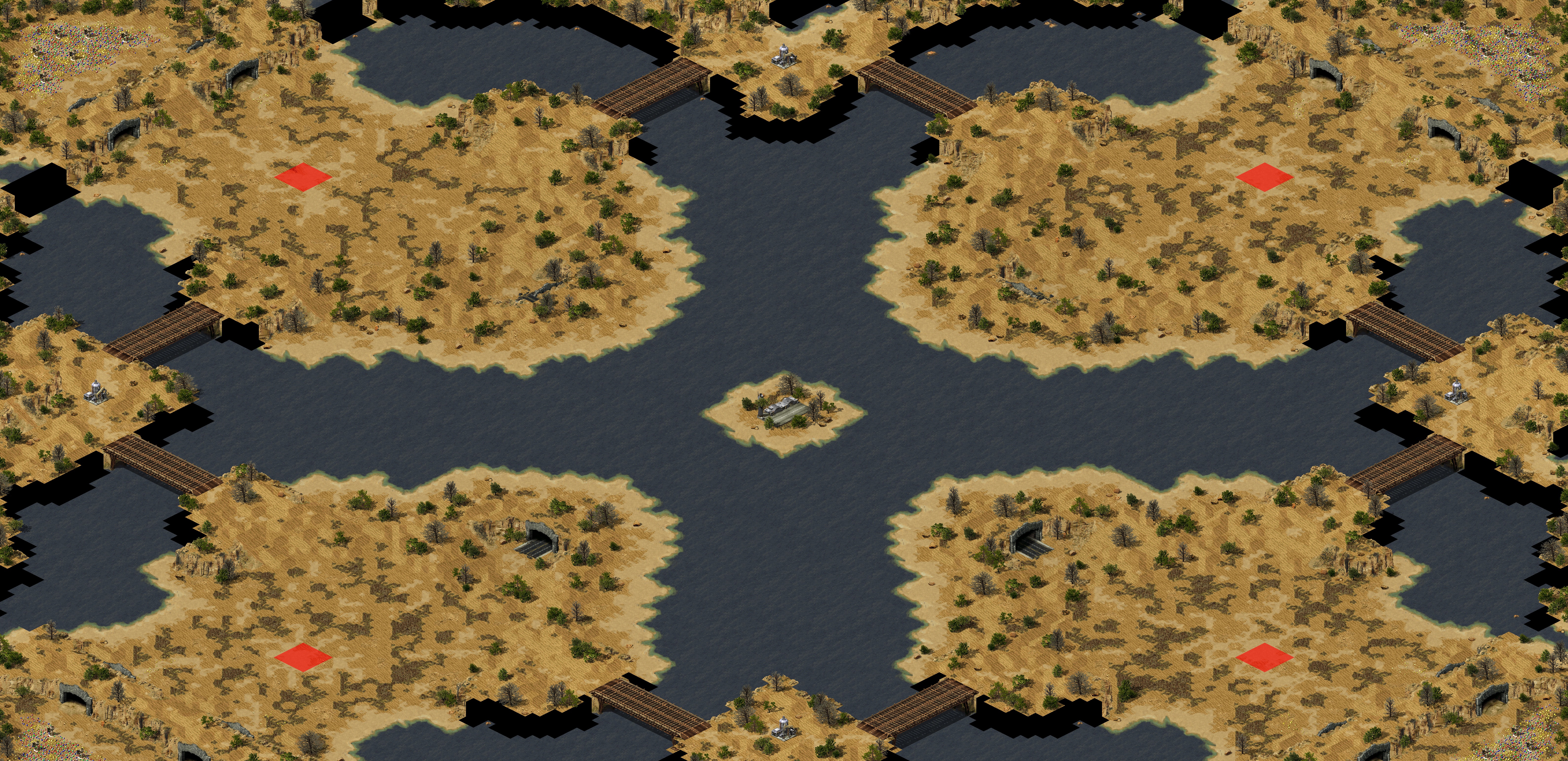 Rendered map: Desert Pacific