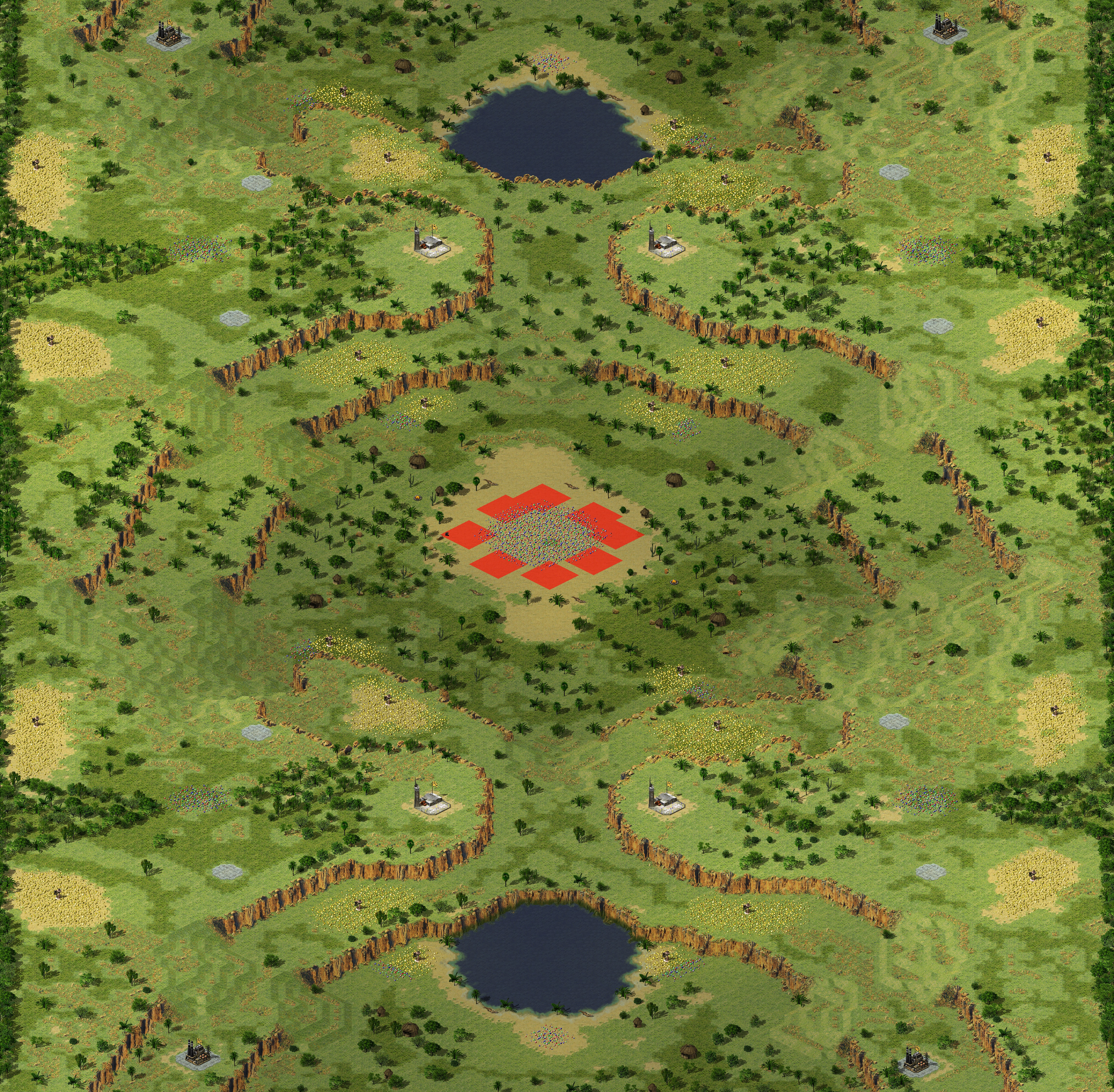 Rendered map: (8) Mega Jungle of Vietnam Land Rush
