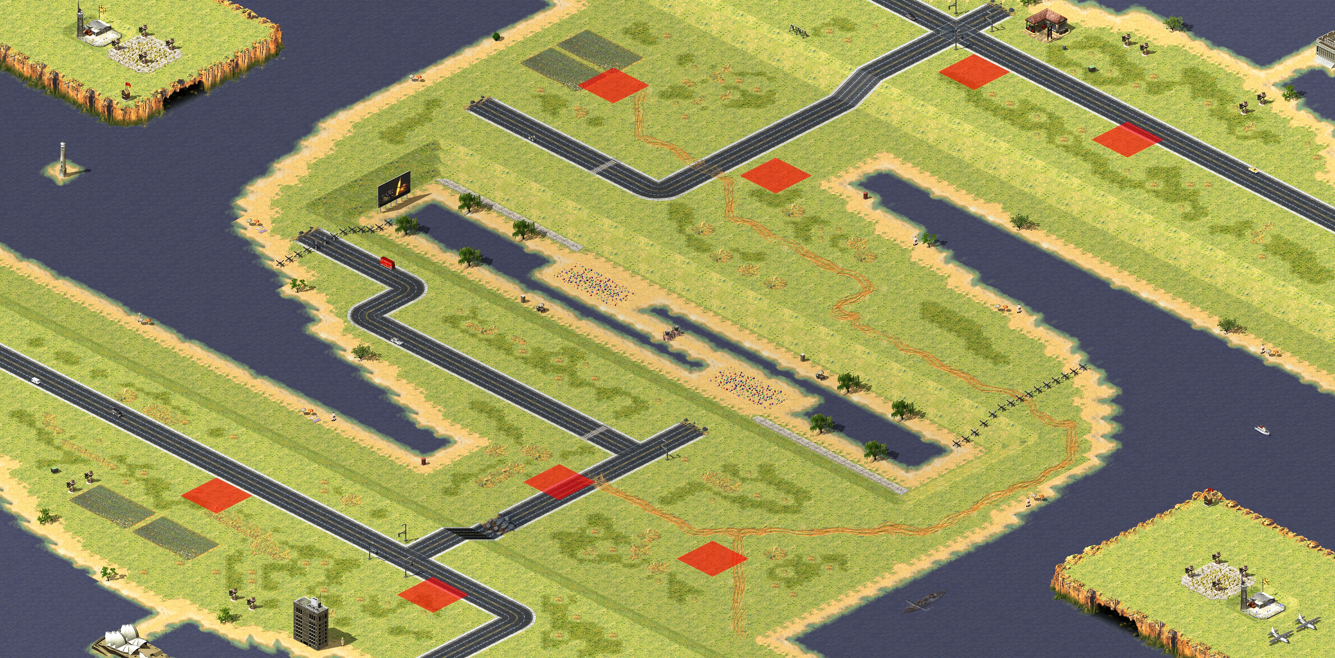 Rendered map: Coastal Outpost 4v4